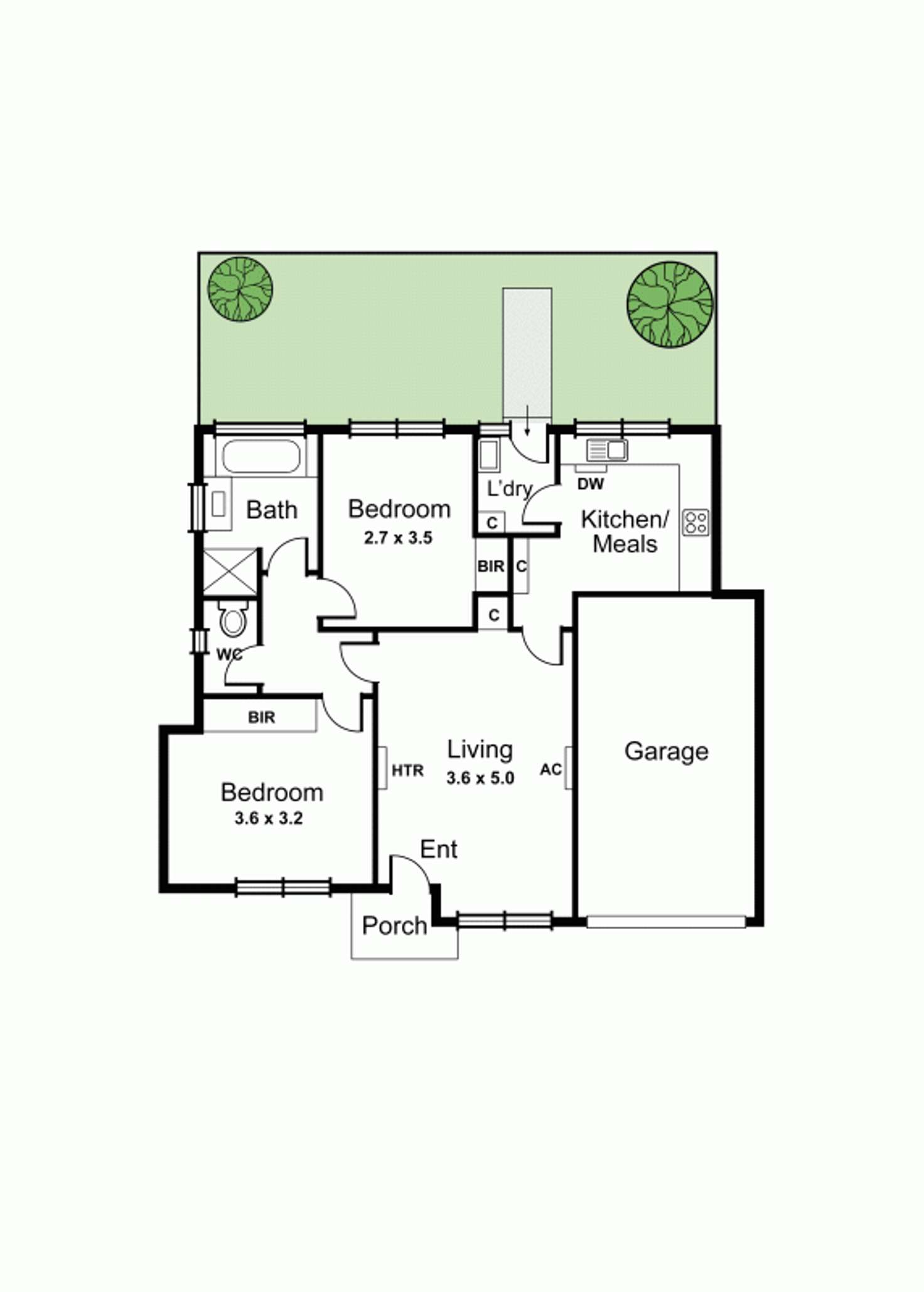 Floorplan of Homely unit listing, 2/31 Shepparson Avenue, Carnegie VIC 3163