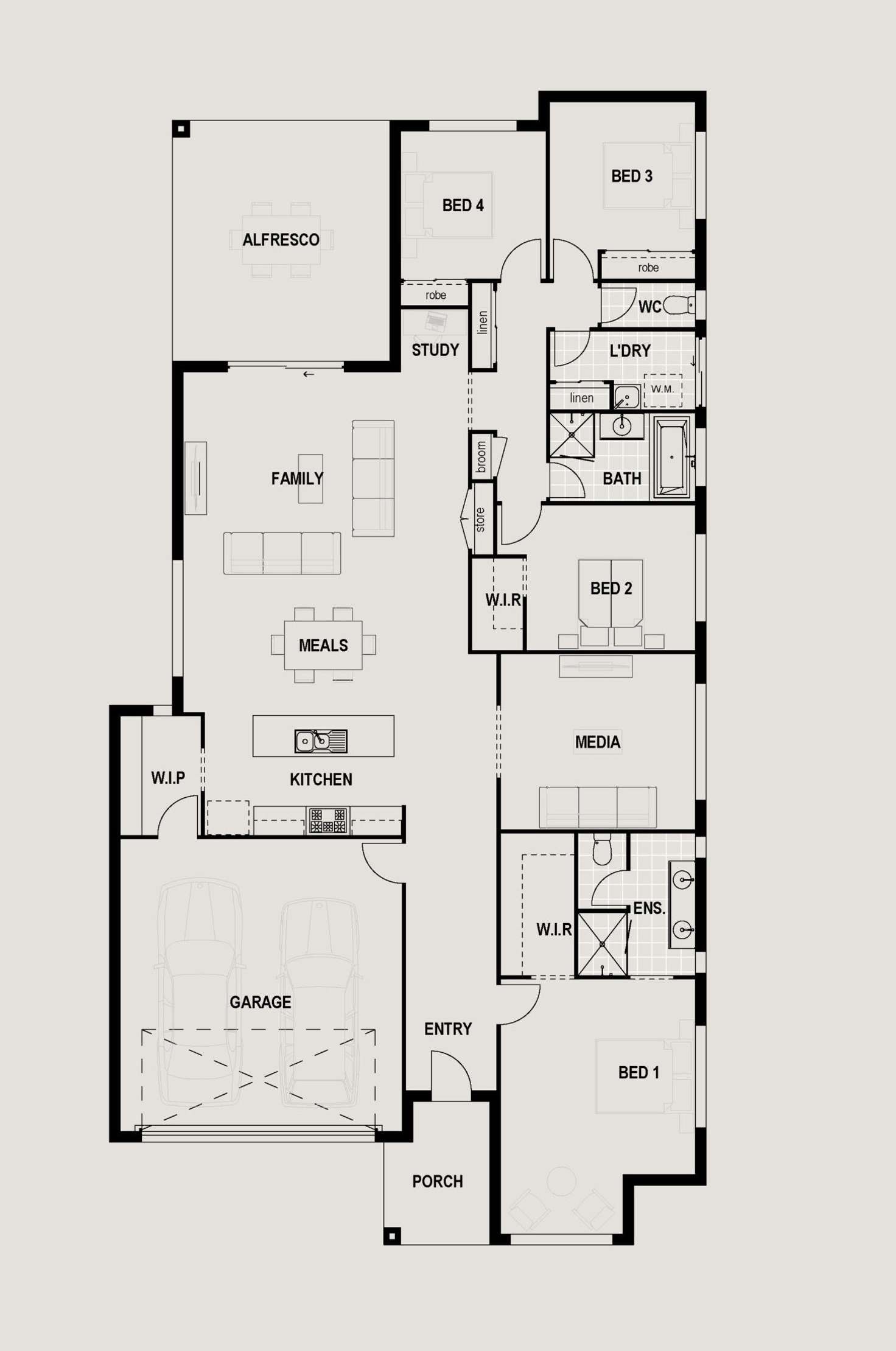 Floorplan of Homely house listing, 15 Houston Street, Spring Mountain QLD 4300
