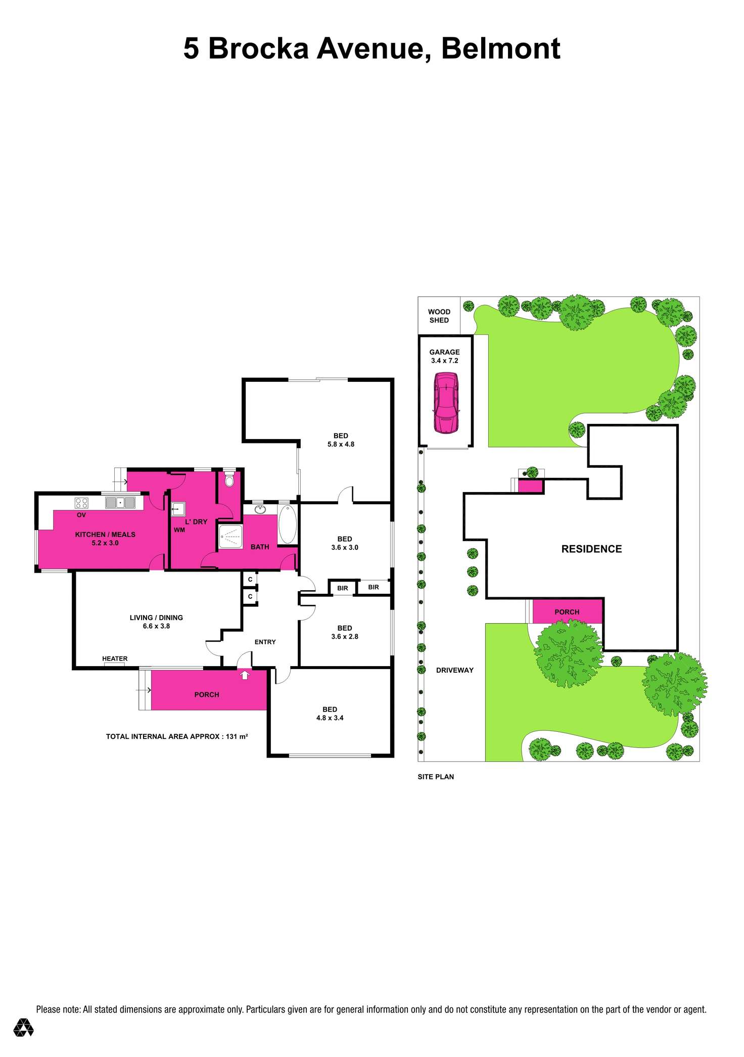 Floorplan of Homely house listing, 5 Brocka Avenue, Belmont VIC 3216