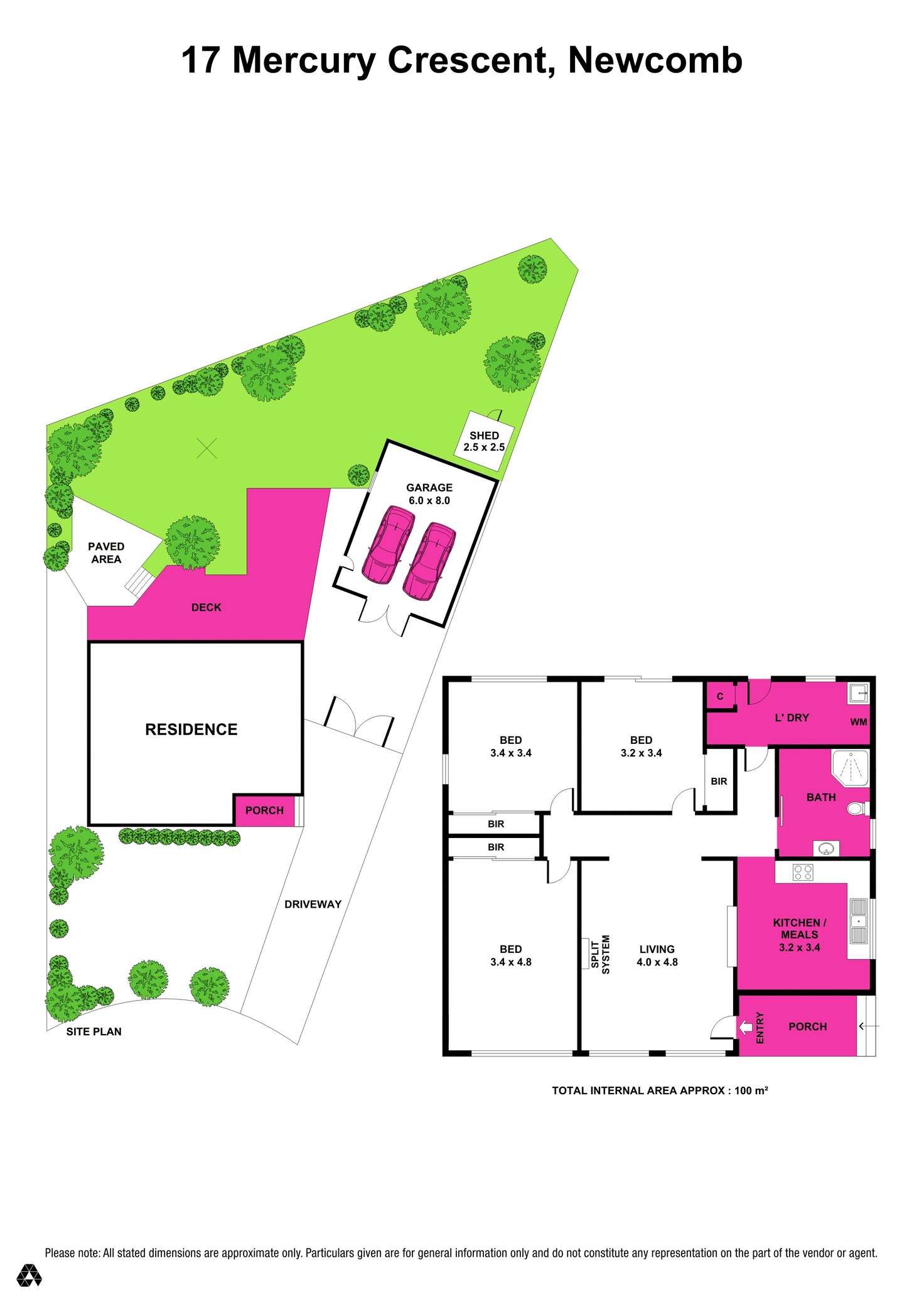 Floorplan of Homely house listing, 17 Mercury Crescent, Newcomb VIC 3219