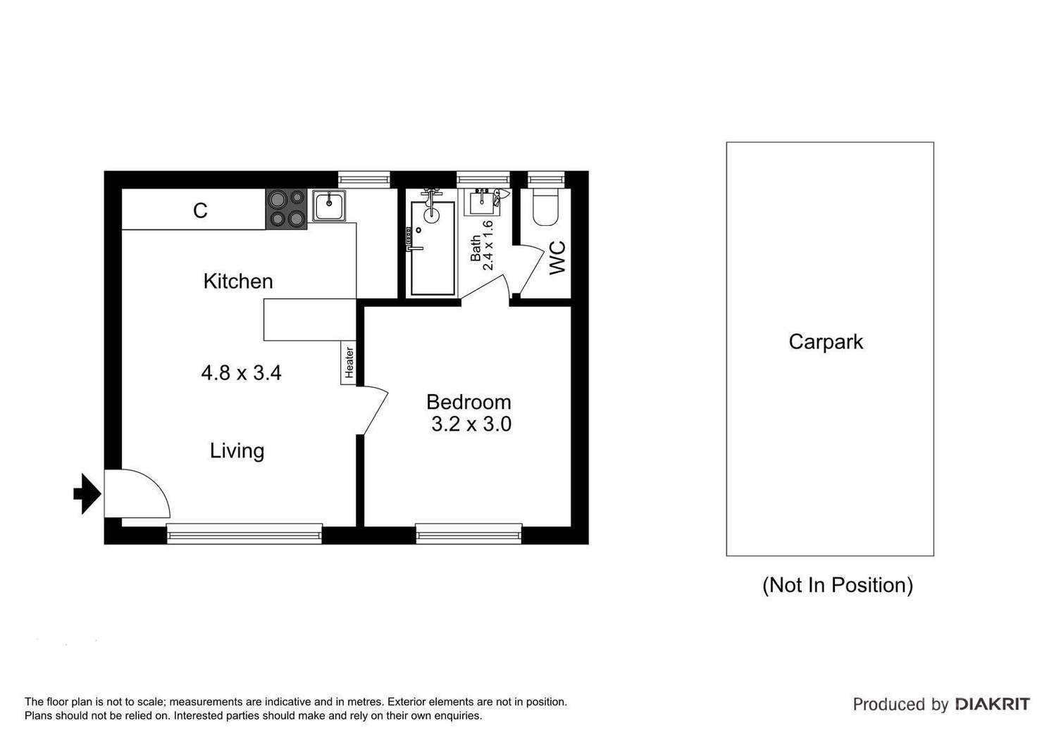 Floorplan of Homely apartment listing, 14/79 Alma Road, St Kilda VIC 3182