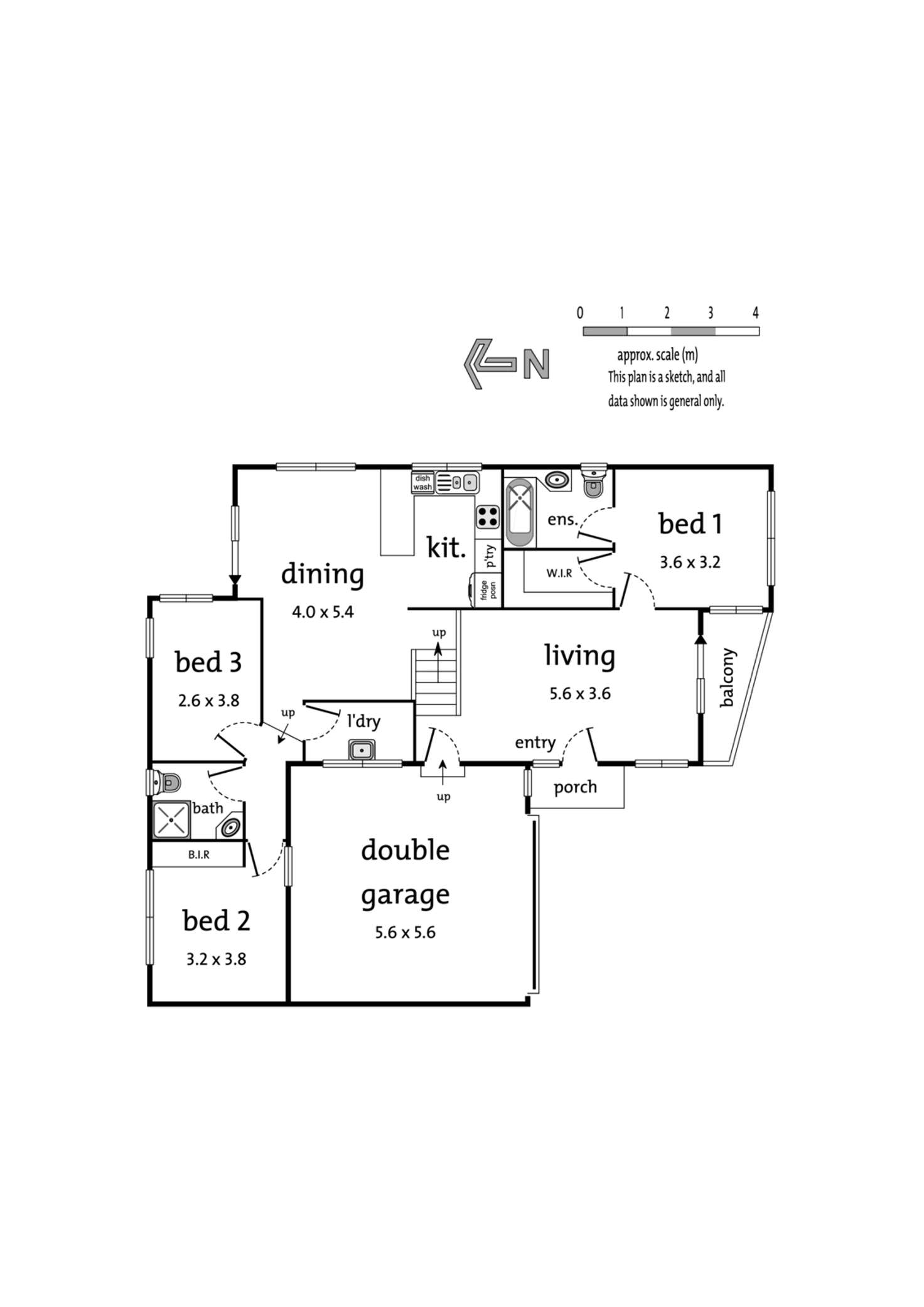 Floorplan of Homely unit listing, 4/1B Hearthside Court, Ringwood VIC 3134