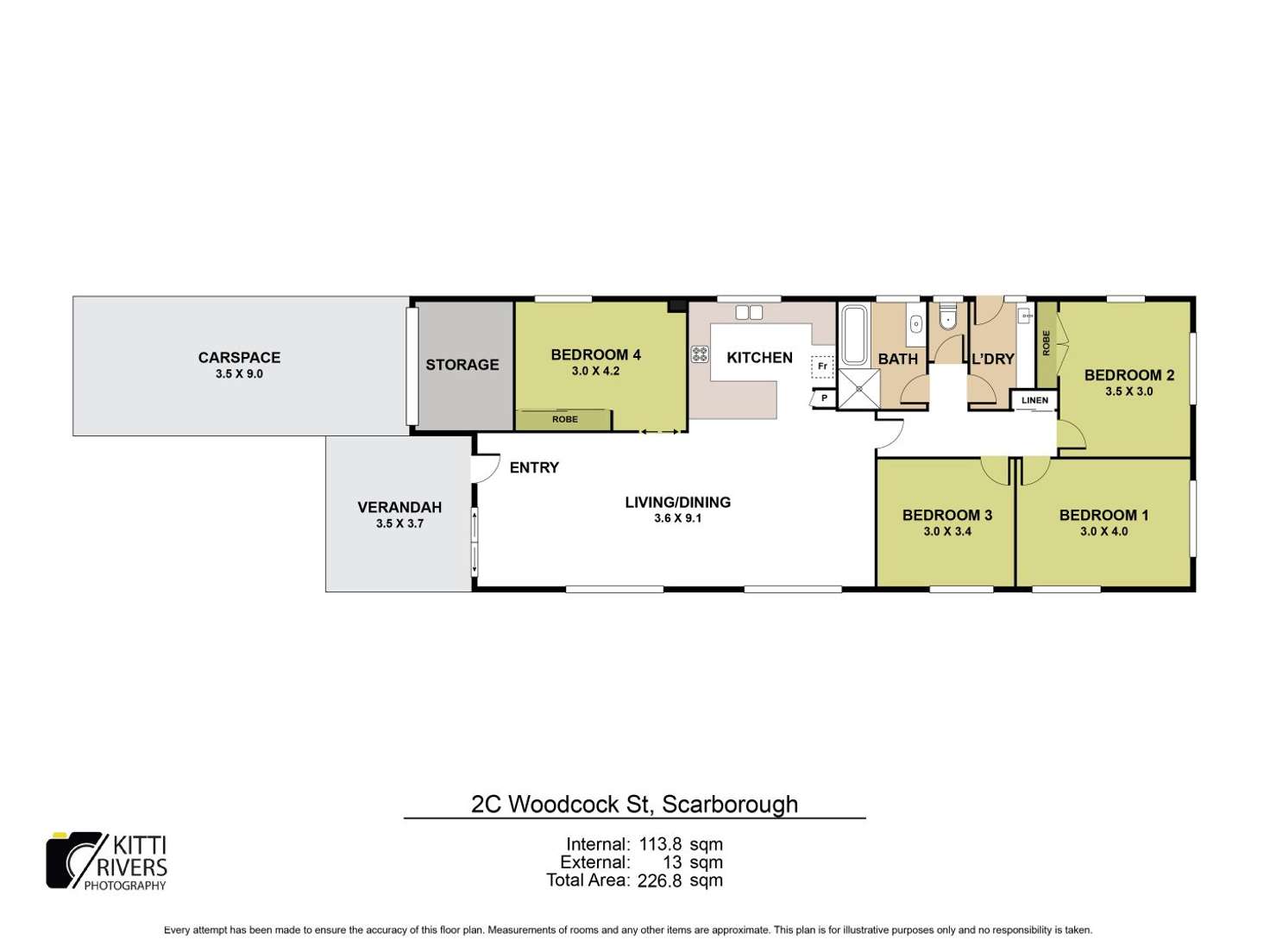 Floorplan of Homely house listing, 2C Woodcock Street, Scarborough QLD 4020