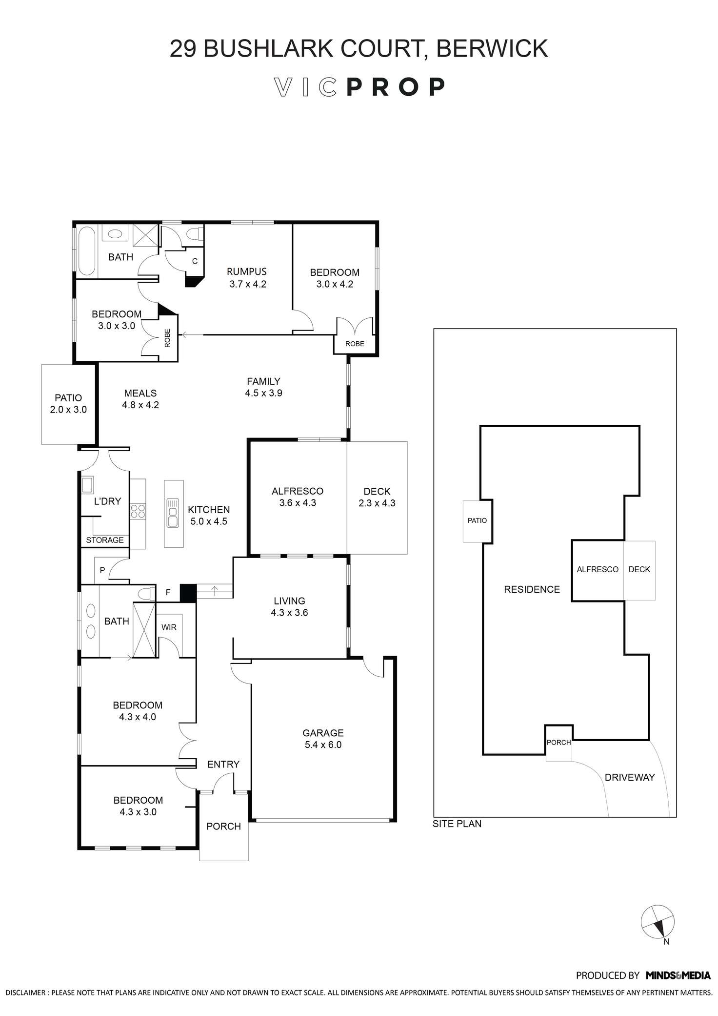 Floorplan of Homely house listing, 29 Bushlark Court, Berwick VIC 3806