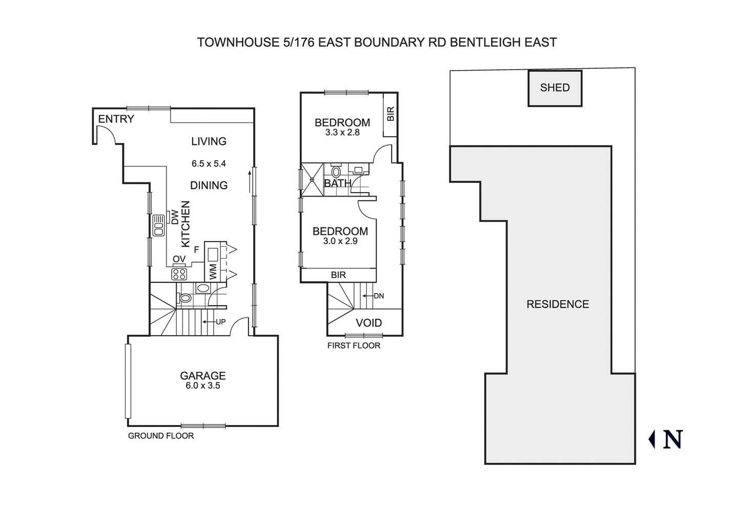 Floorplan of Homely townhouse listing, 5/176 East Boundary Road, Bentleigh East VIC 3165