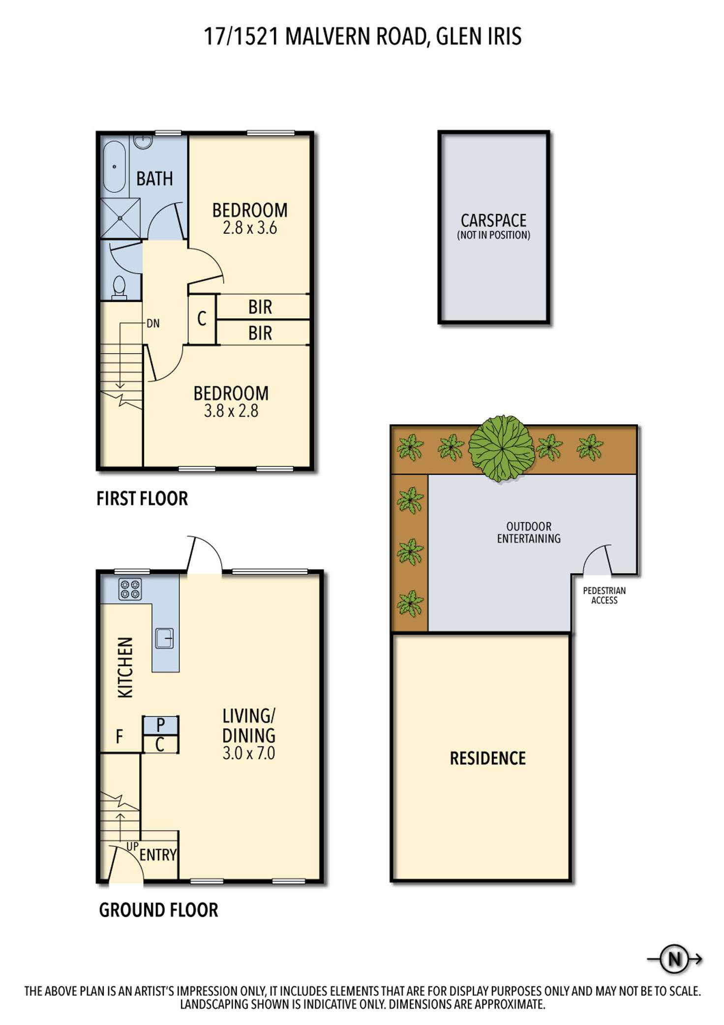 Floorplan of Homely unit listing, 17/1521 Malvern Road, Glen Iris VIC 3146