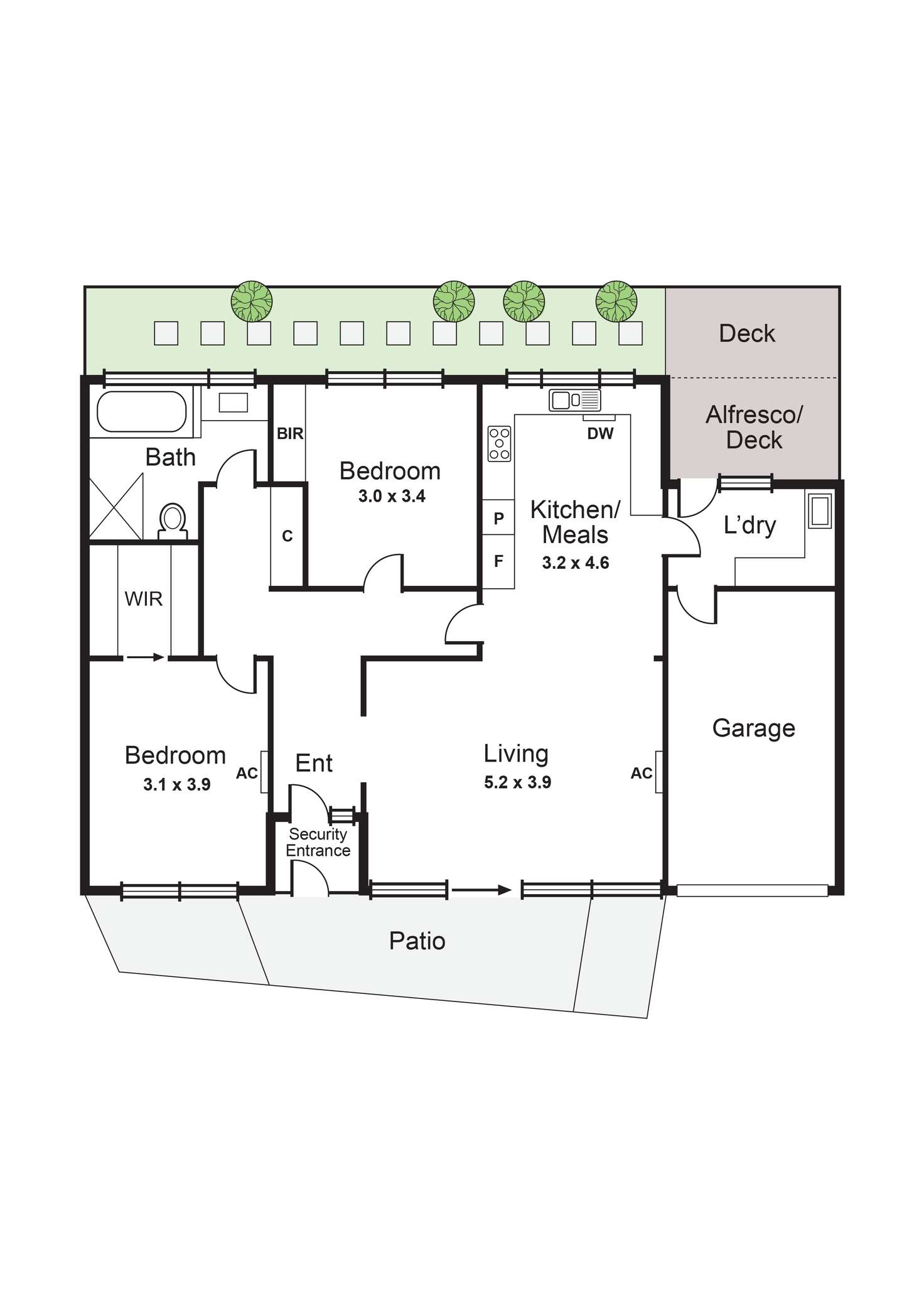 Floorplan of Homely unit listing, 2/53 Narong Road, Caulfield North VIC 3161