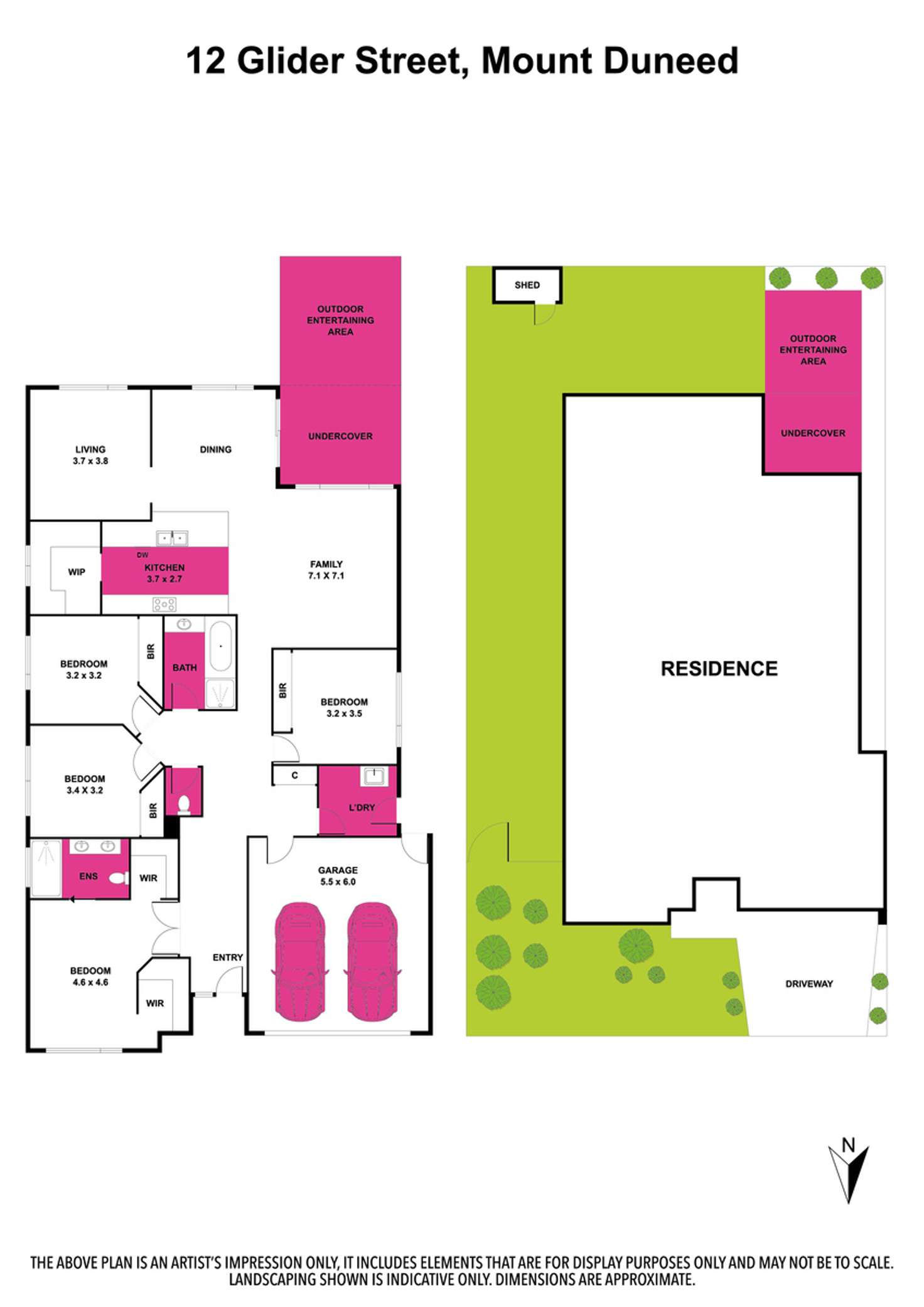 Floorplan of Homely house listing, 12 Glider Street, Mount Duneed VIC 3217