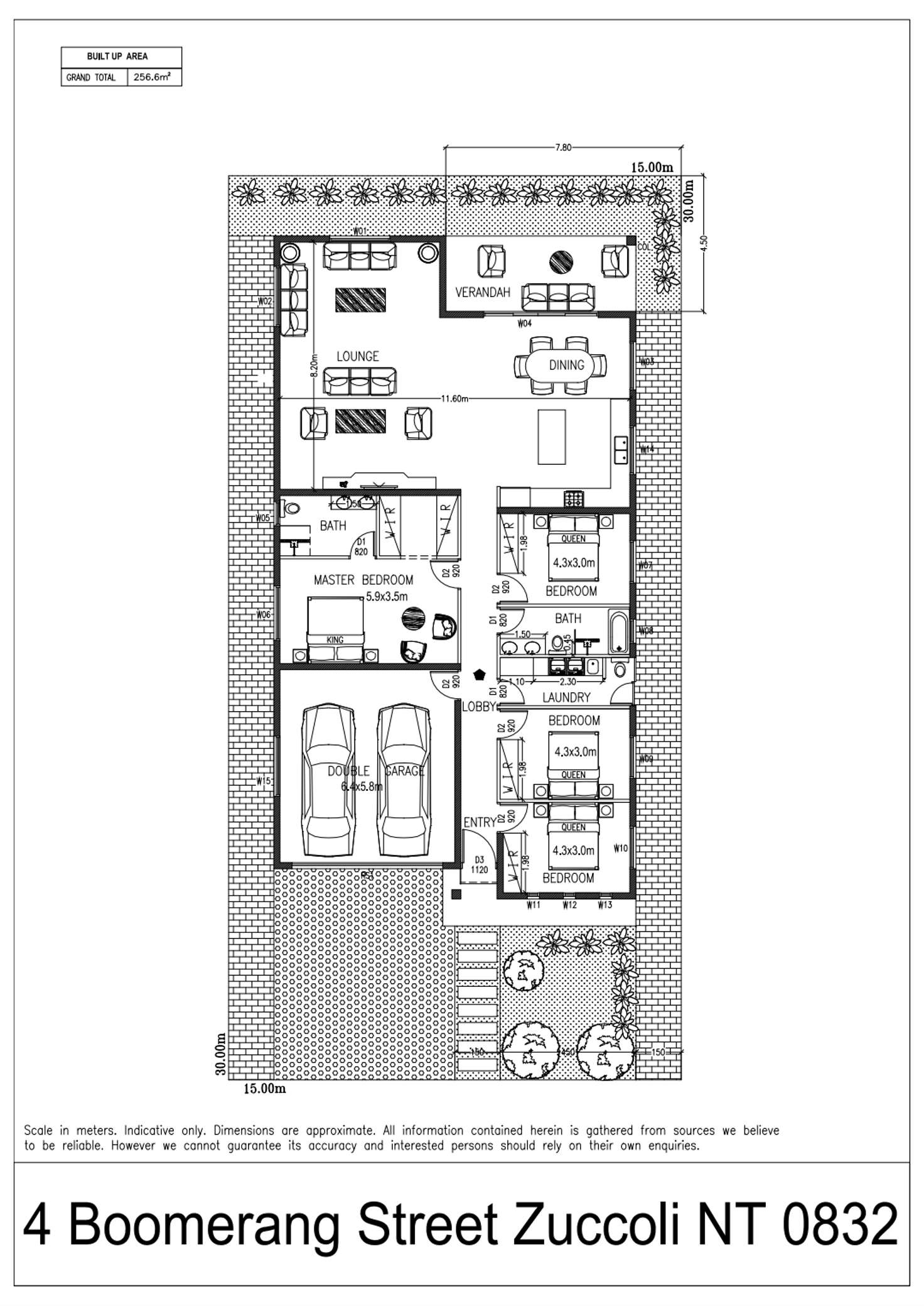 Floorplan of Homely house listing, 4 Boomerang Street, Zuccoli NT 832