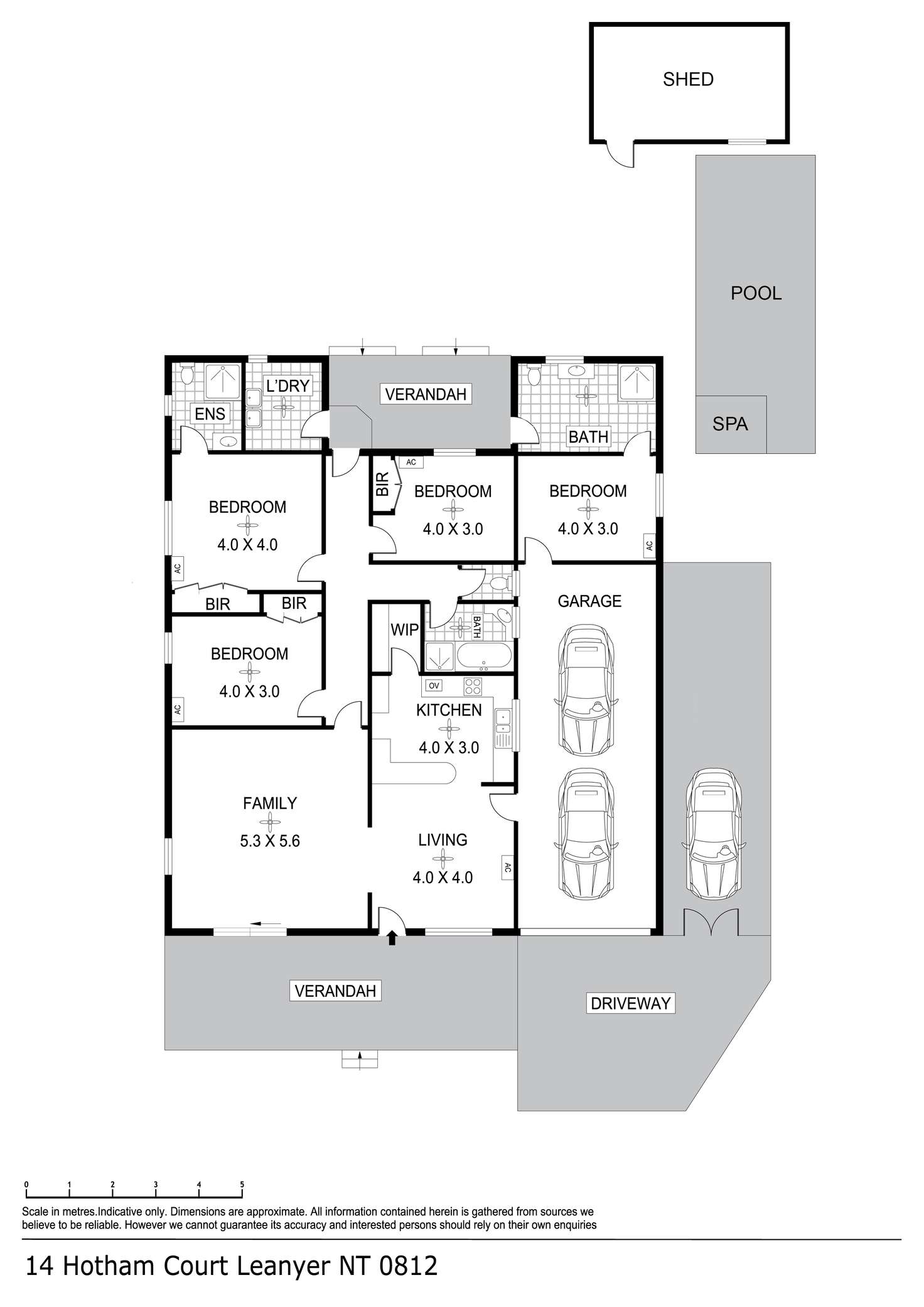 Floorplan of Homely house listing, 14 Hotham Court, Leanyer NT 812