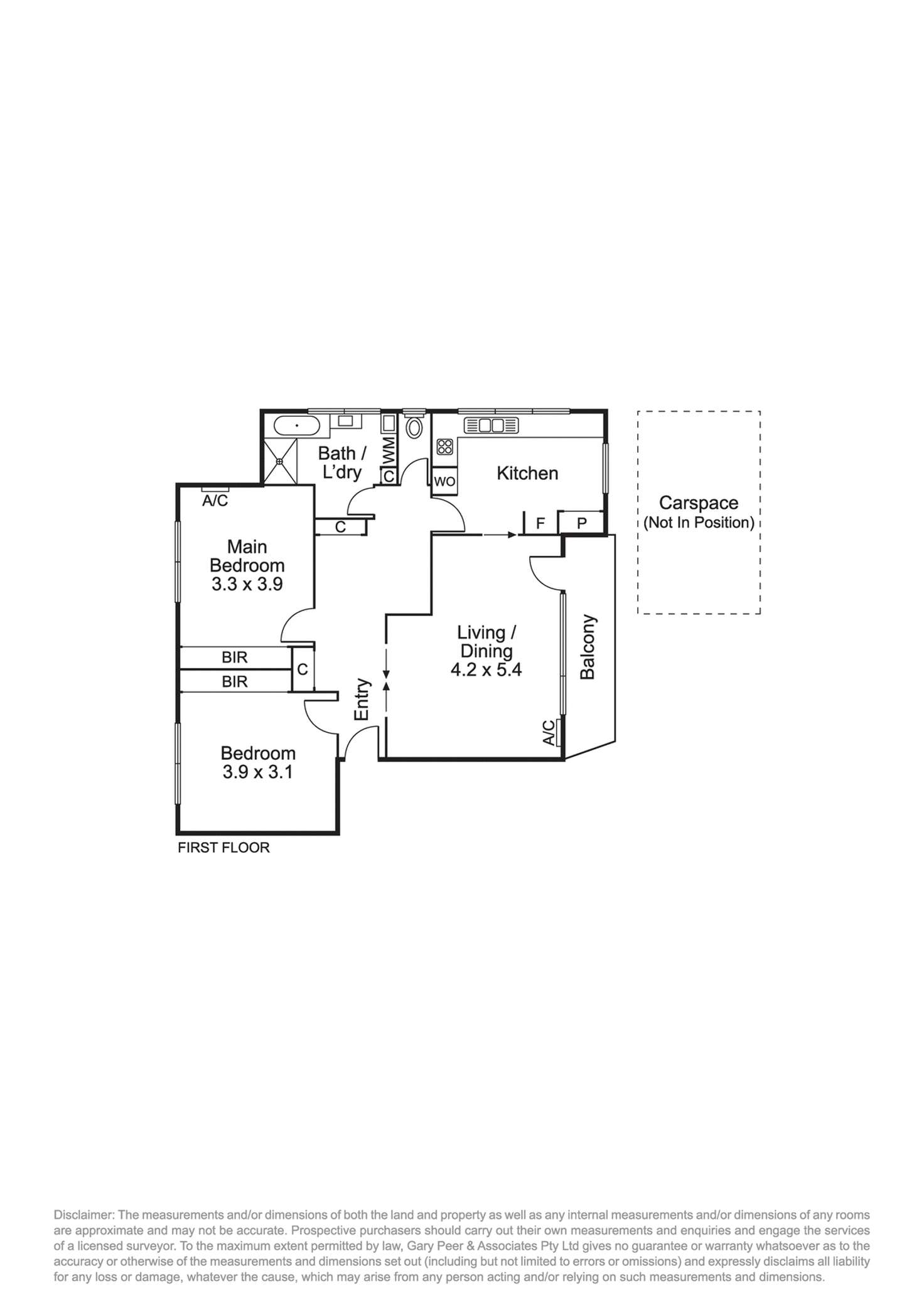 Floorplan of Homely apartment listing, 10/31-33 Marriott Street, Caulfield VIC 3162