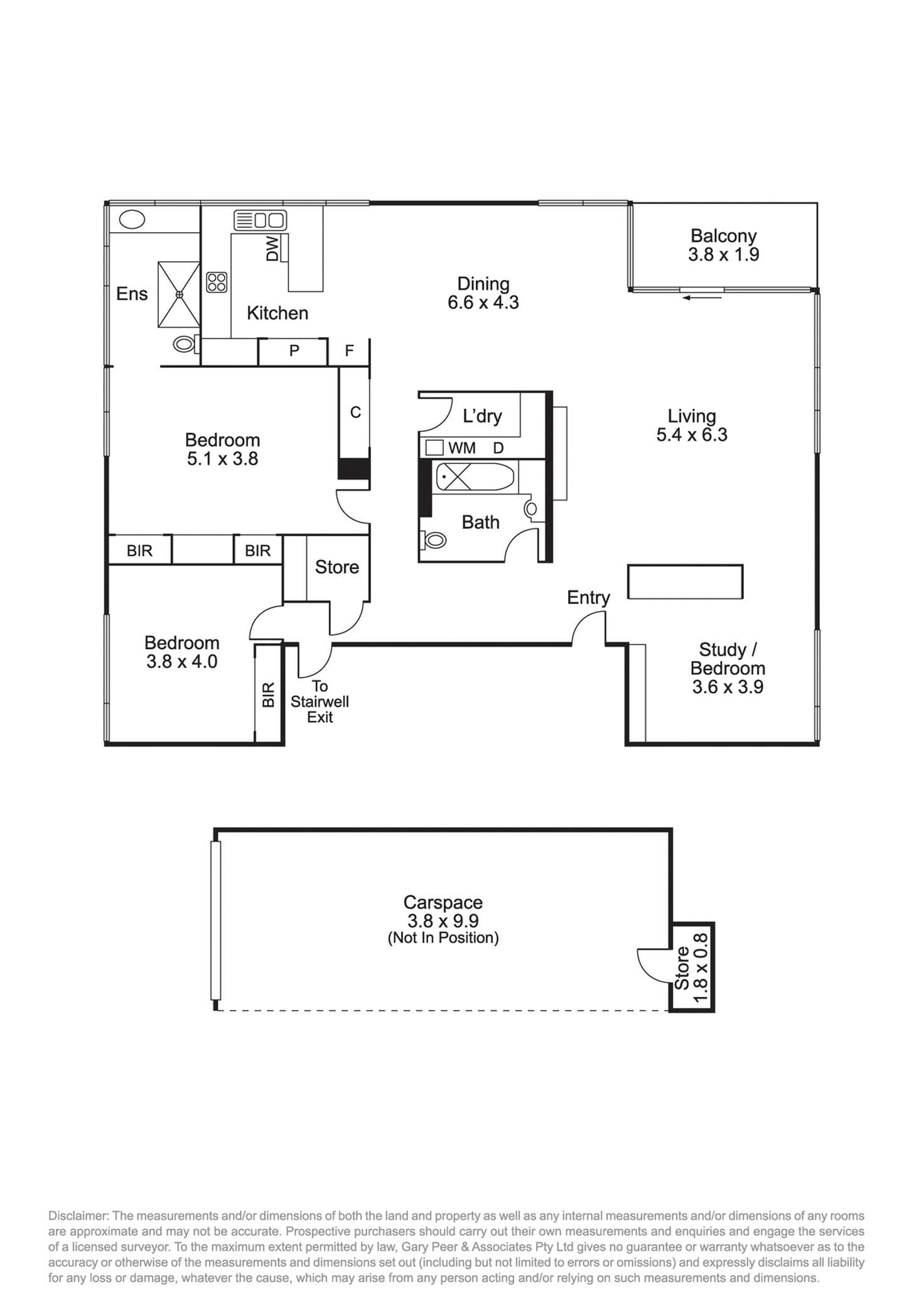 Floorplan of Homely apartment listing, 62/503 Orrong Road, Armadale VIC 3143