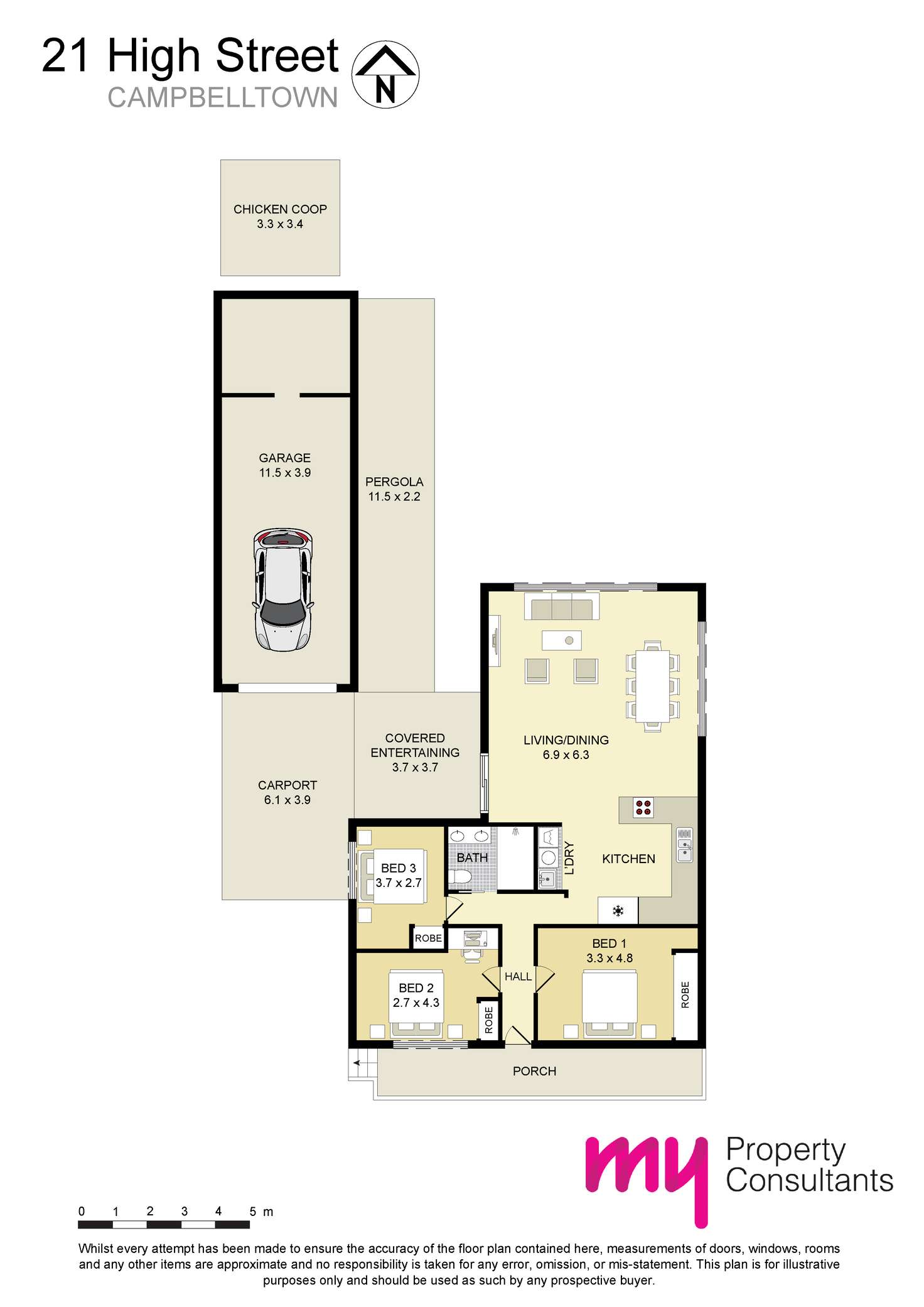 Floorplan of Homely house listing, 21 High Street, Campbelltown NSW 2560