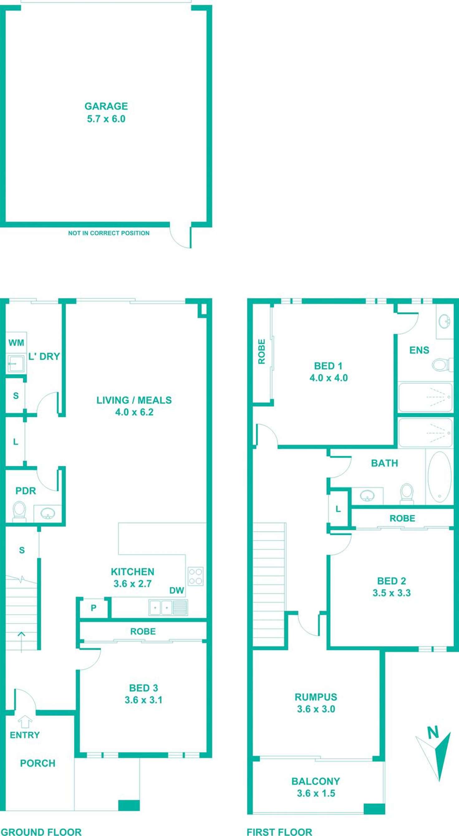 Floorplan of Homely townhouse listing, 34 Berrybank Terrace, Botanic Ridge VIC 3977