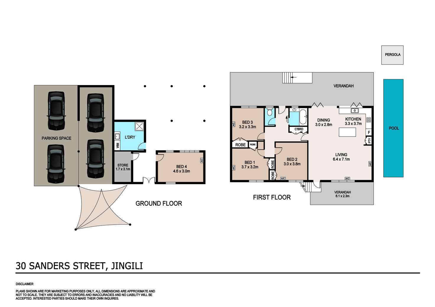 Floorplan of Homely house listing, 30 Sanders Street, Jingili NT 810