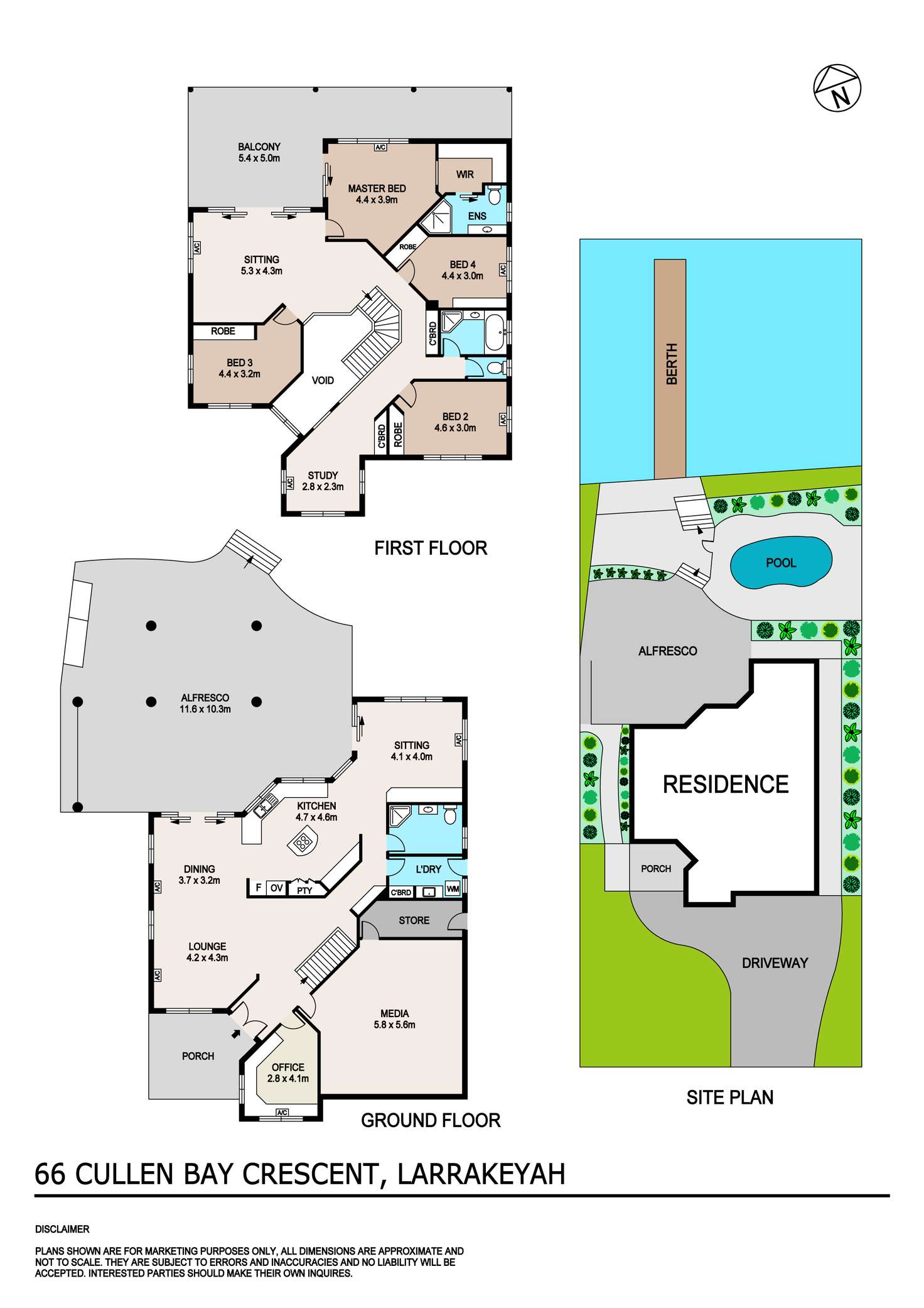 Floorplan of Homely house listing, 66 Cullen Bay Crescent, Cullen Bay NT 820