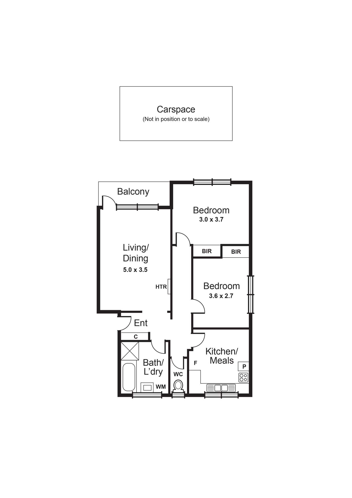 Floorplan of Homely apartment listing, 9/81 Clarence Street, Caulfield South VIC 3162