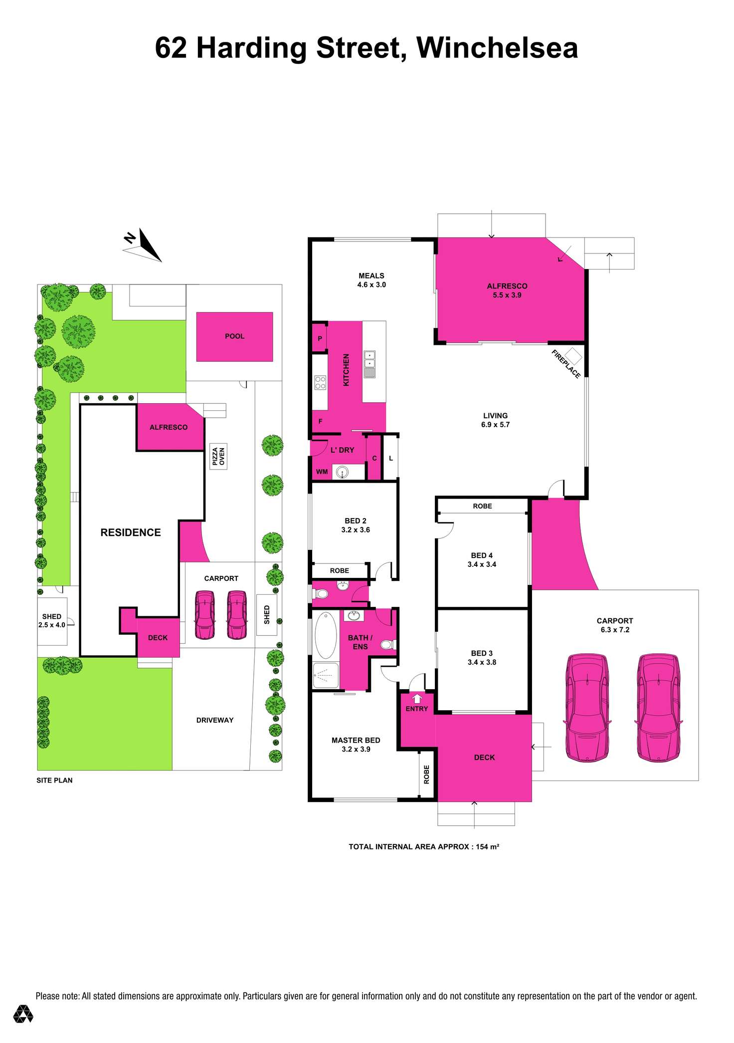 Floorplan of Homely house listing, 62 Harding Street, Winchelsea VIC 3241