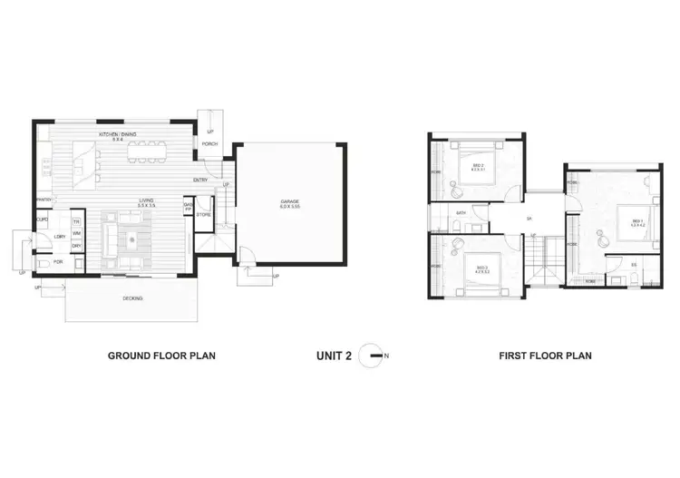 Floorplan of Homely townhouse listing, 2/12 Anderson Street, Heidelberg VIC 3084