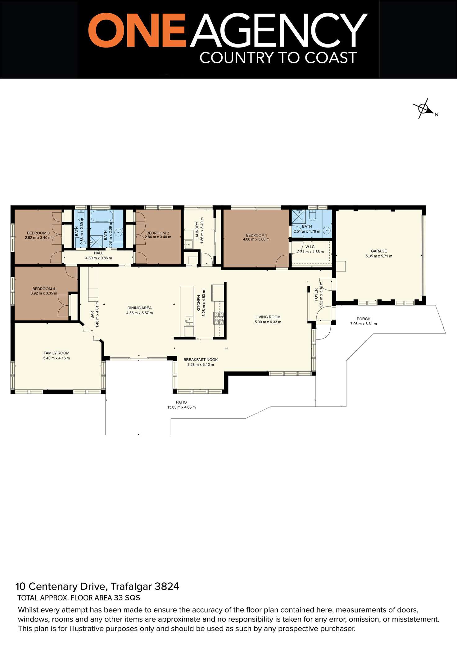 Floorplan of Homely house listing, 10 Centenary Drive, Trafalgar VIC 3824