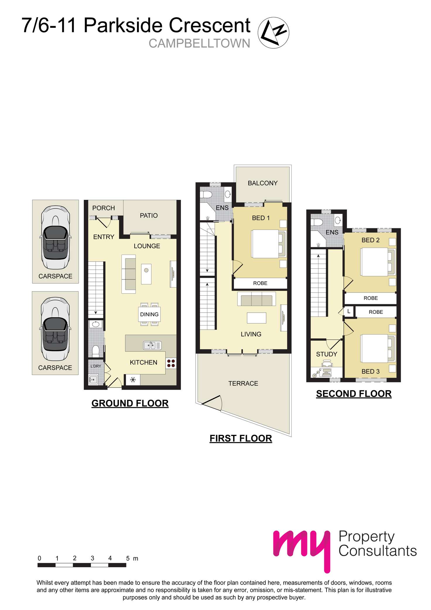 Floorplan of Homely terrace listing, 7/6-11 Parkside Crescent, Campbelltown NSW 2560