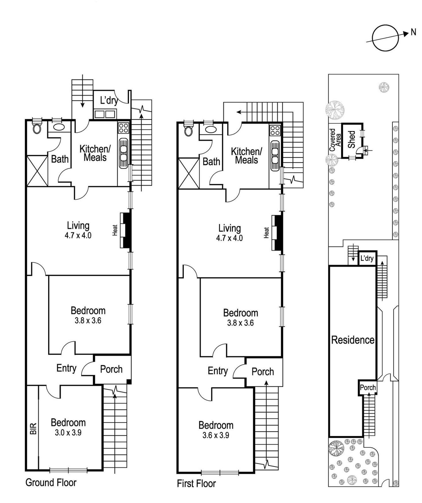 Floorplan of Homely house listing, 7 Ivy Street, Prahran VIC 3181