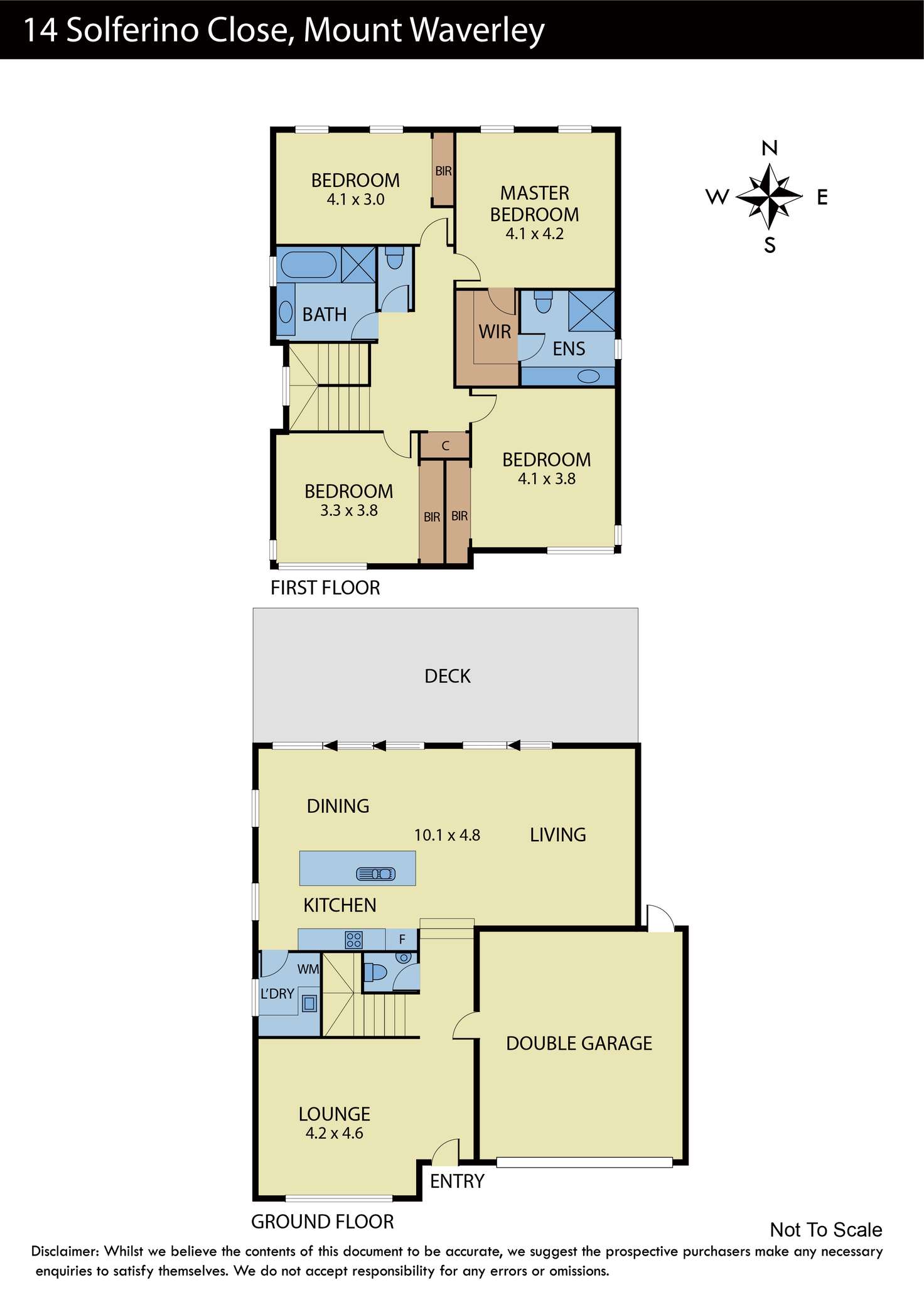 Floorplan of Homely house listing, 14 Solferino Close, Mount Waverley VIC 3149