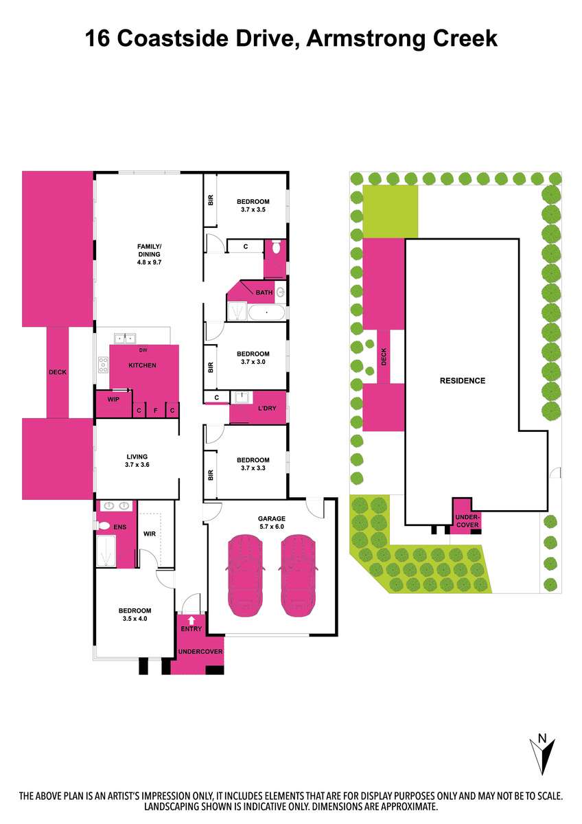Floorplan of Homely house listing, 16 Coastside Drive, Armstrong Creek VIC 3217