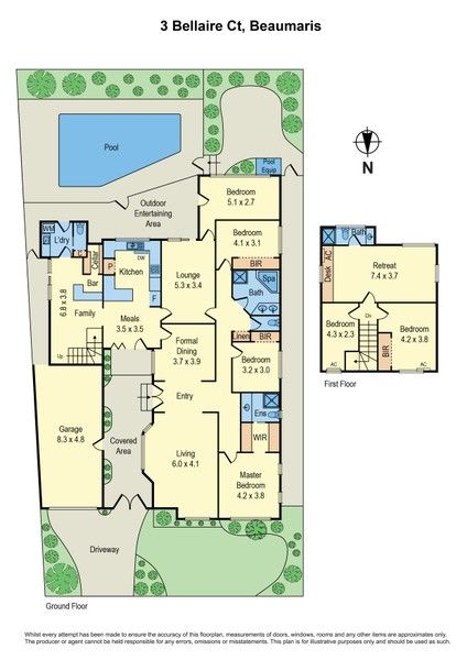 Floorplan of Homely house listing, 3 Bellaire Court, Beaumaris VIC 3193