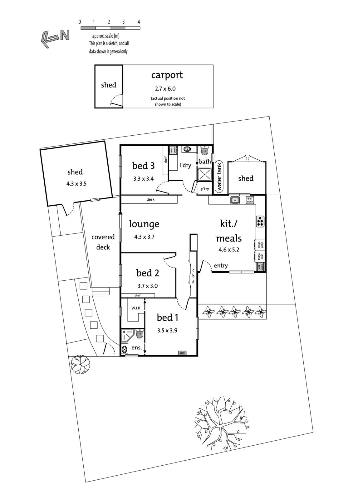 Floorplan of Homely unit listing, 1/13 Mines Road, Ringwood East VIC 3135