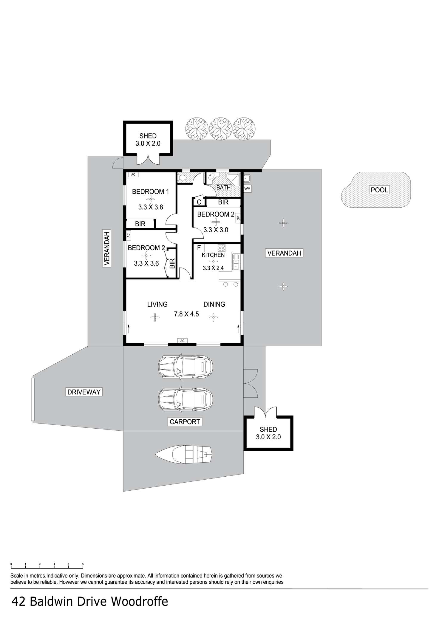 Floorplan of Homely house listing, 42 Baldwin Drive, Woodroffe NT 830