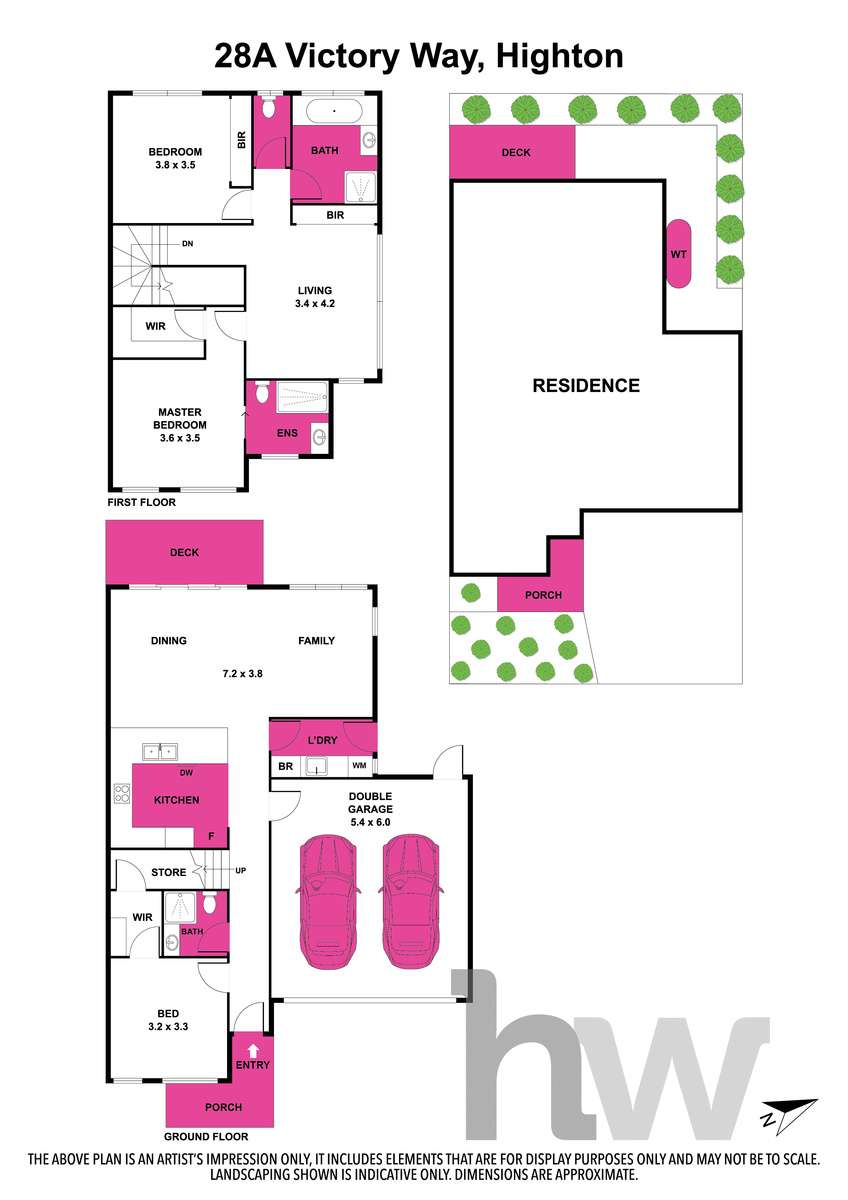 Floorplan of Homely townhouse listing, 28A Victory Way, Highton VIC 3216