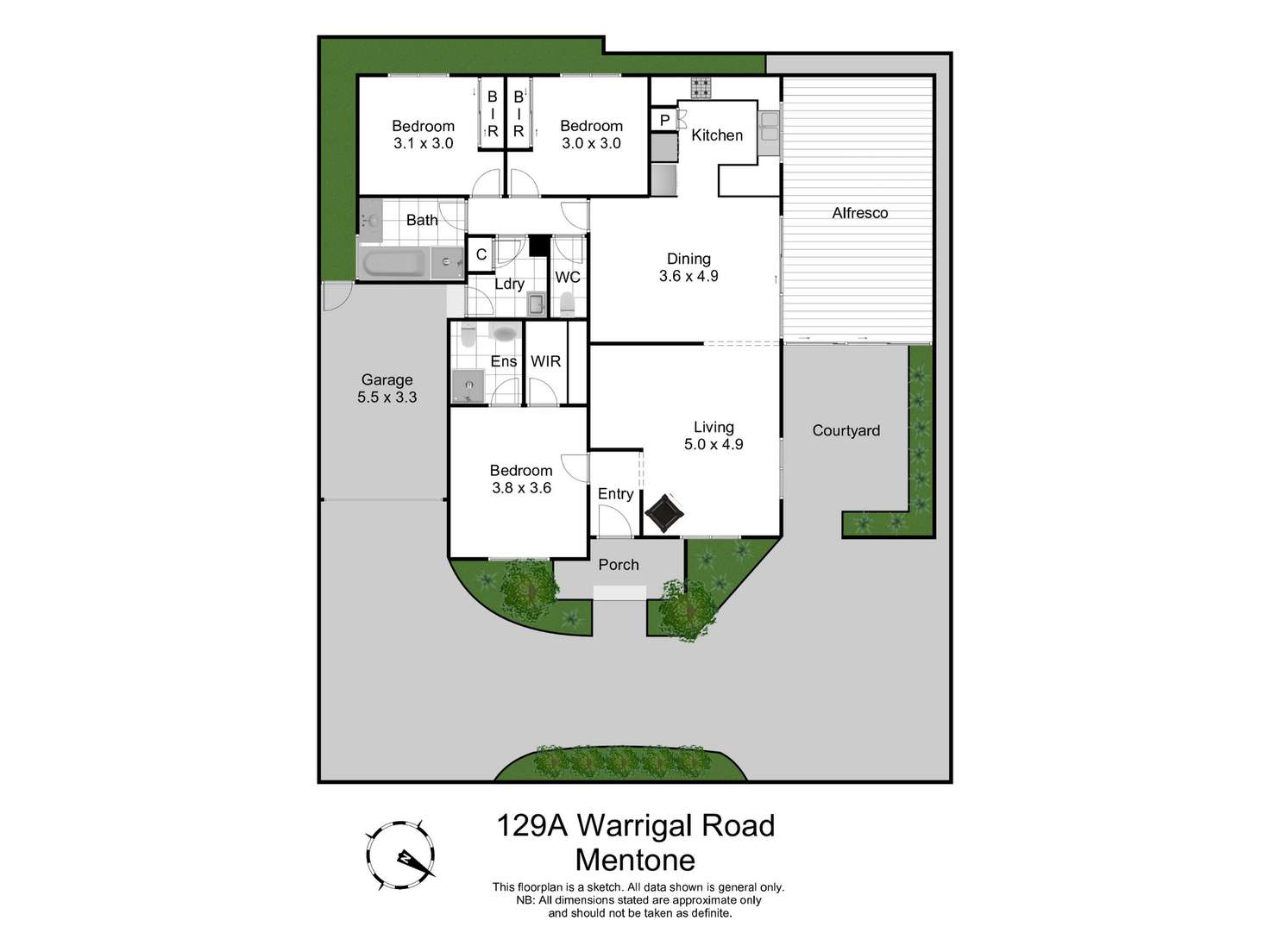 Floorplan of Homely house listing, 129A Warrigal Road, Mentone VIC 3194