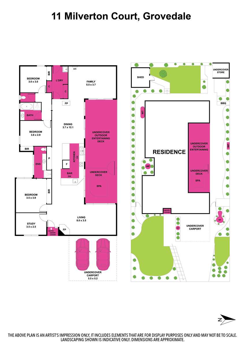 Floorplan of Homely house listing, 11 Milverton Court, Grovedale VIC 3216