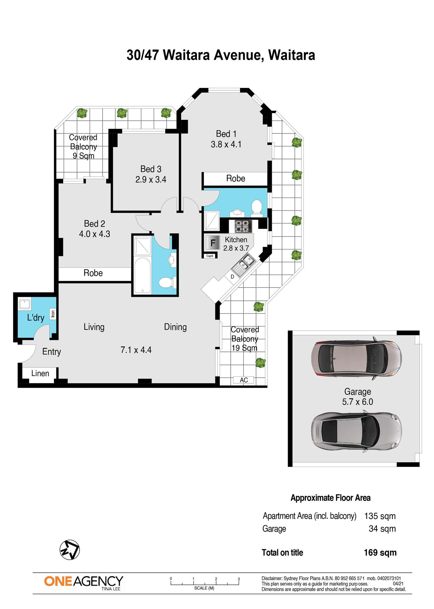Floorplan of Homely apartment listing, 30/47 Waitara Avenue, Waitara NSW 2077