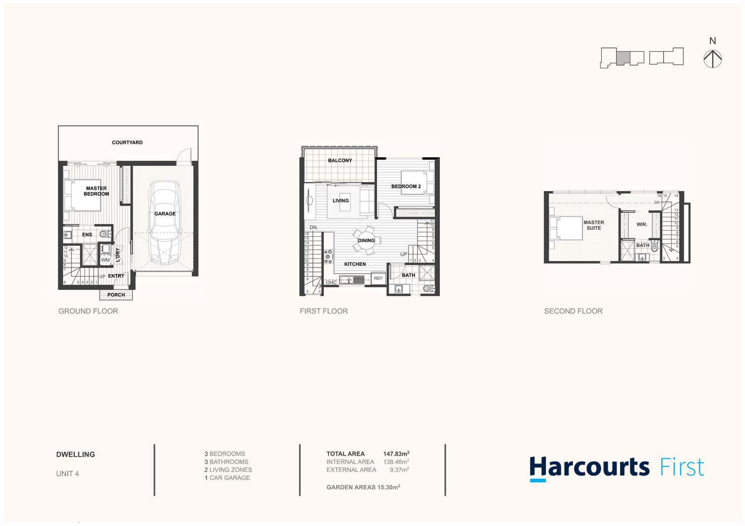Floorplan of Homely townhouse listing, 2&4&5/76 Truganini Road, Carnegie VIC 3163