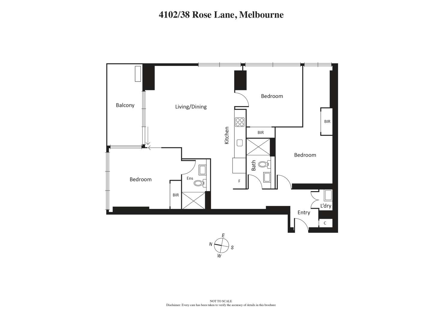 Floorplan of Homely apartment listing, 4102/38 Rose Lane, Melbourne VIC 3000