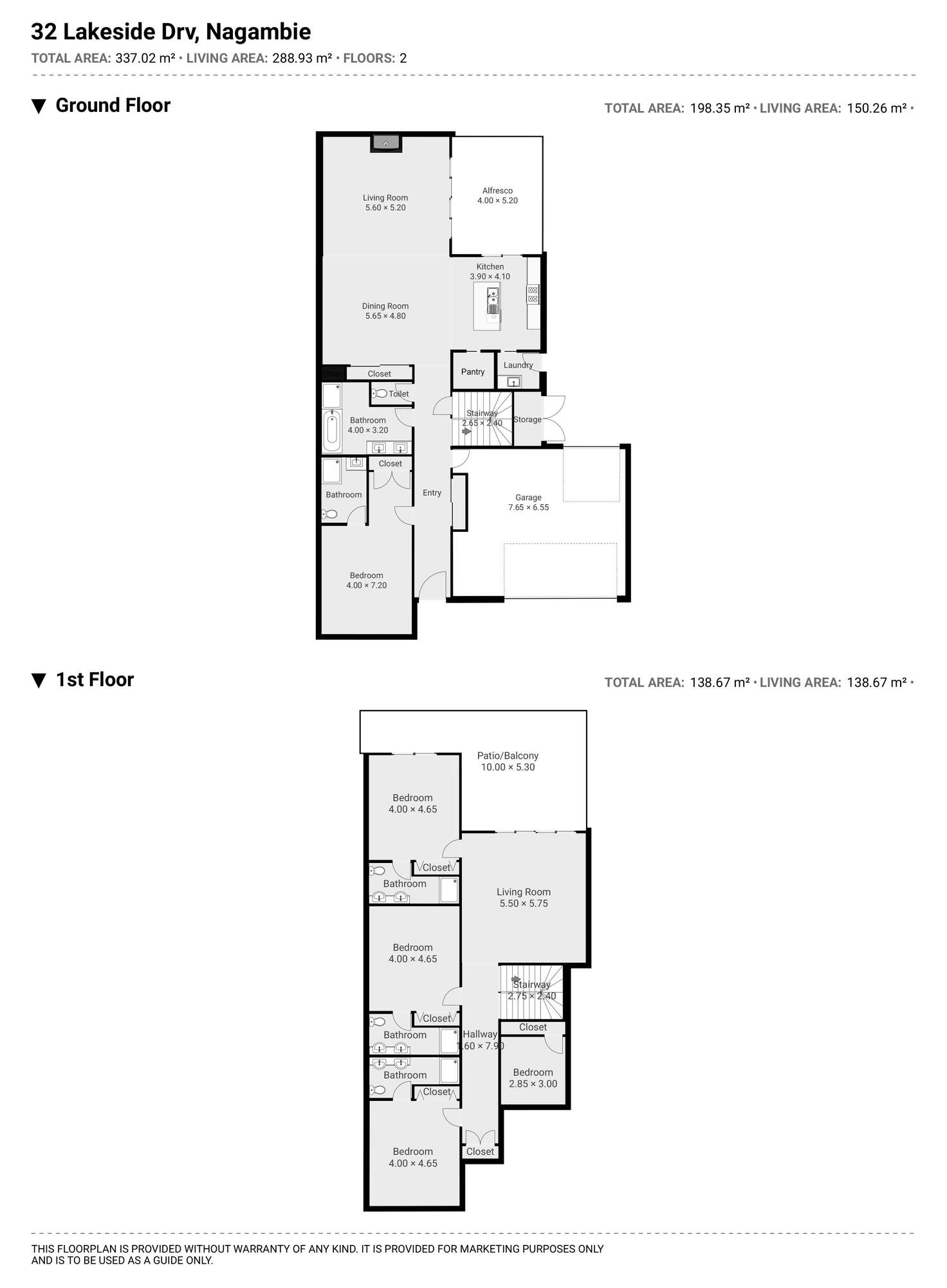 Floorplan of Homely house listing, 32 Lakeside Drive, Nagambie VIC 3608