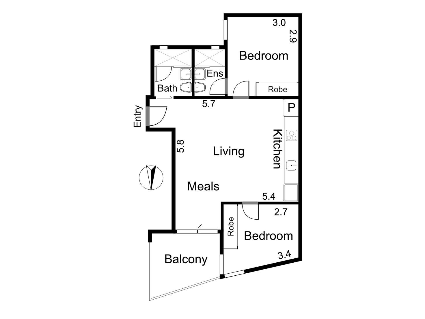 Floorplan of Homely apartment listing, 103/22 Nicholson Street, Fitzroy North VIC 3068