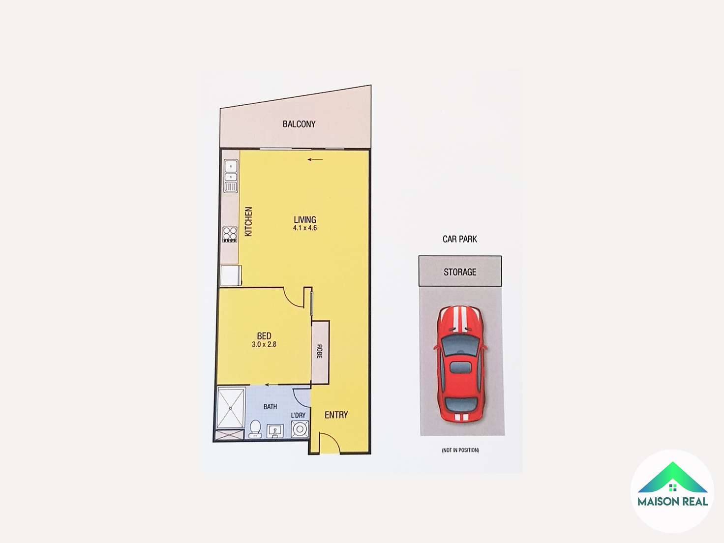 Floorplan of Homely apartment listing, 302/469-481 High Street, Northcote VIC 3070