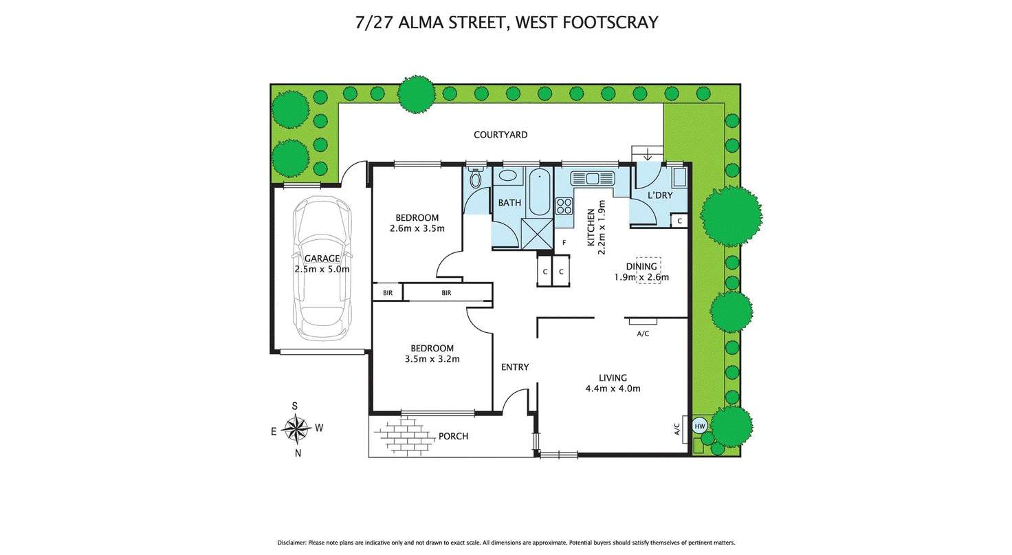Floorplan of Homely unit listing, 7/27 Alma Street, West Footscray VIC 3012