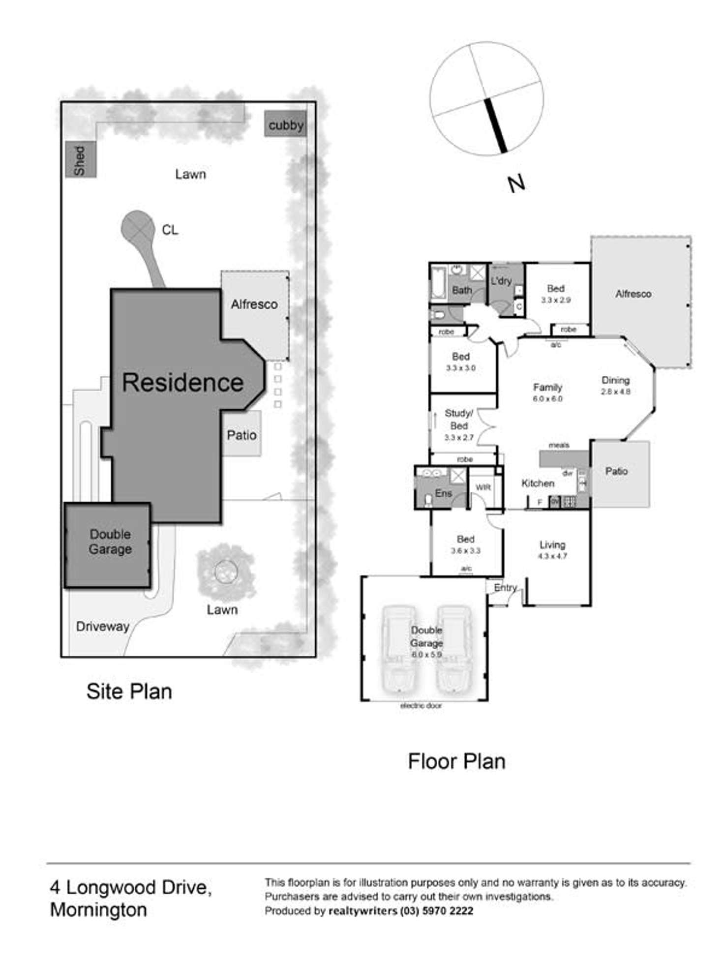 Floorplan of Homely house listing, 4 Longwood Drive, Mornington VIC 3931
