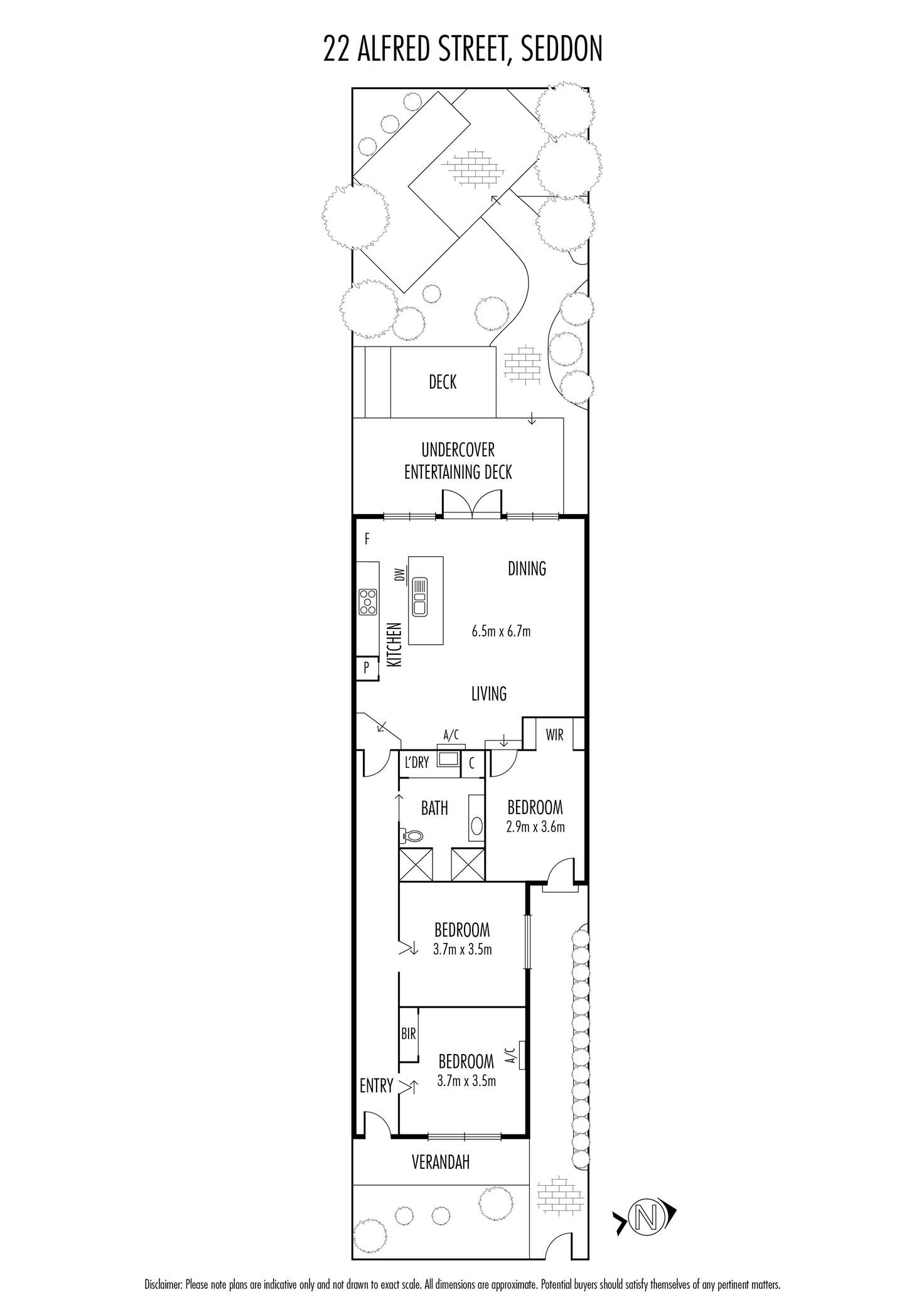 Floorplan of Homely house listing, 22 Alfred Street, Seddon VIC 3011