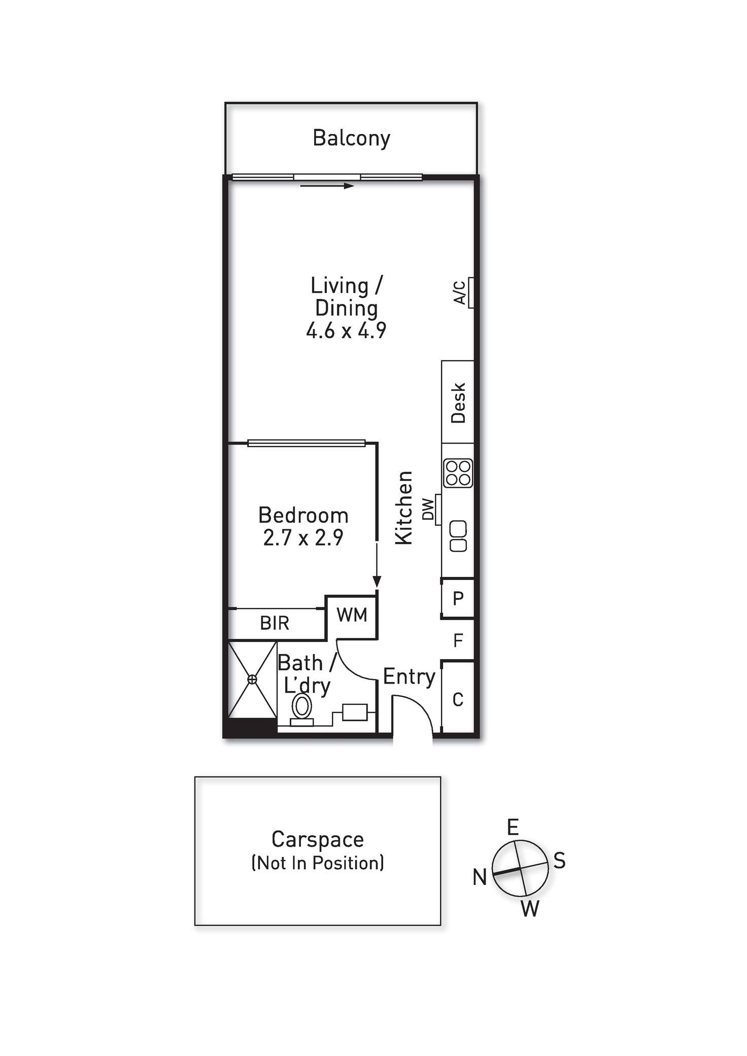 Floorplan of Homely apartment listing, 411/15 Clifton Street, Prahran VIC 3181