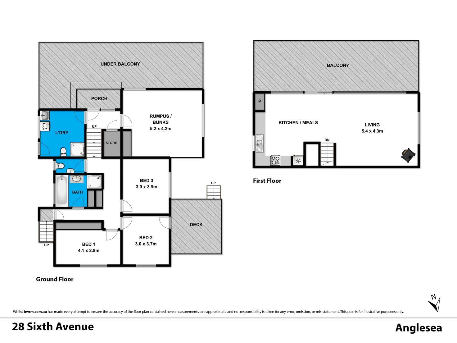 Floorplan of Homely house listing, 28 Sixth Avenue, Anglesea VIC 3230