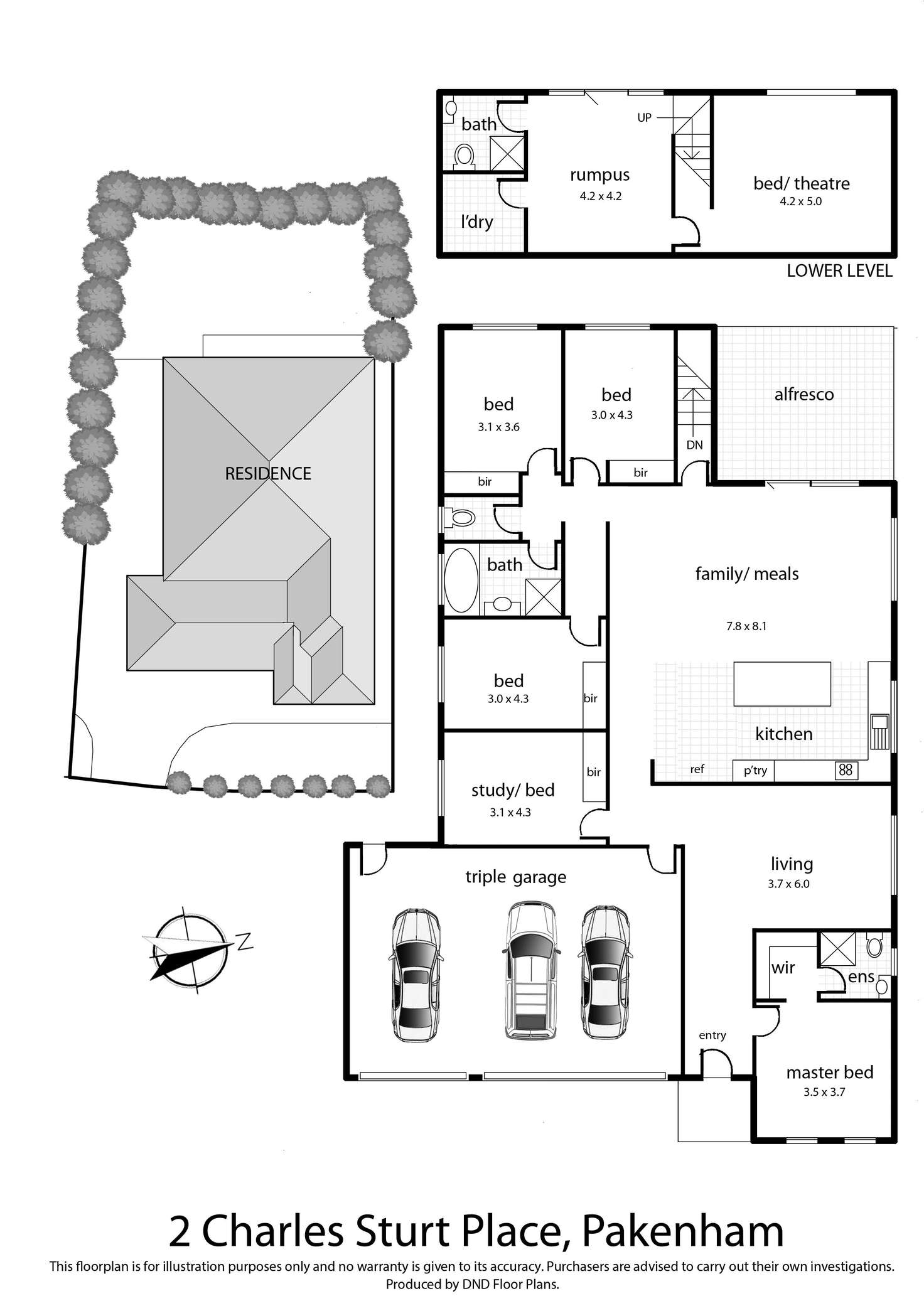 Floorplan of Homely house listing, 2 Charles Sturt Place, Pakenham VIC 3810