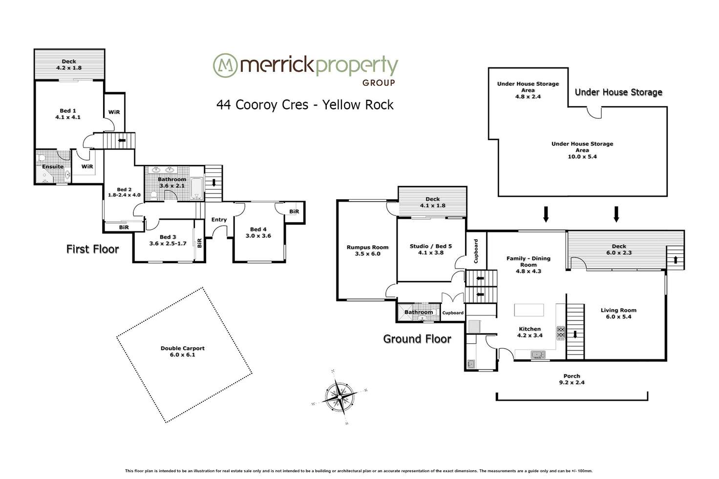 Floorplan of Homely house listing, 44 Cooroy Crescent, Yellow Rock NSW 2777