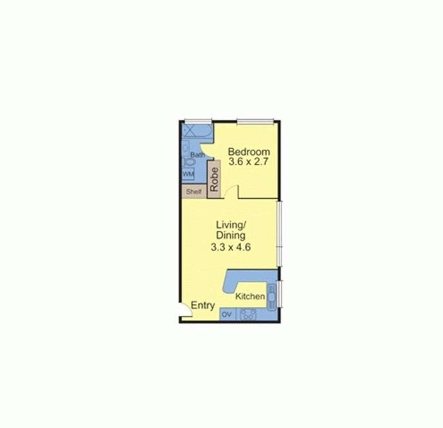 Floorplan of Homely apartment listing, 6/55 Barkly Street, St Kilda VIC 3182
