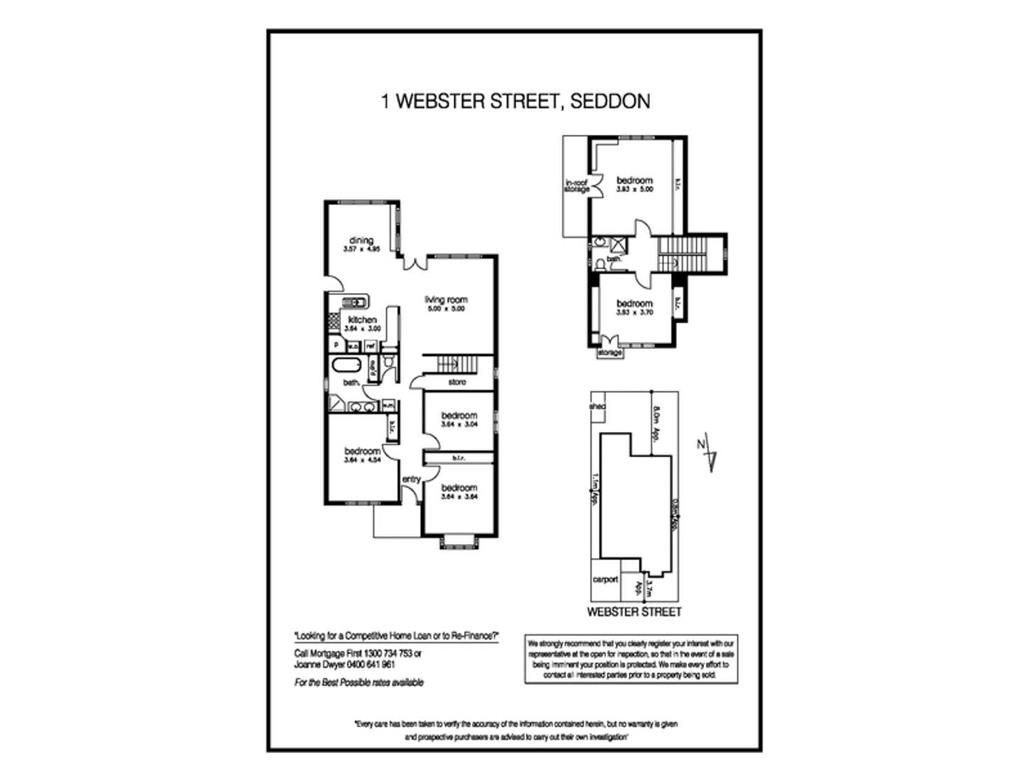 Floorplan of Homely house listing, 1 Webster Street, Seddon VIC 3011