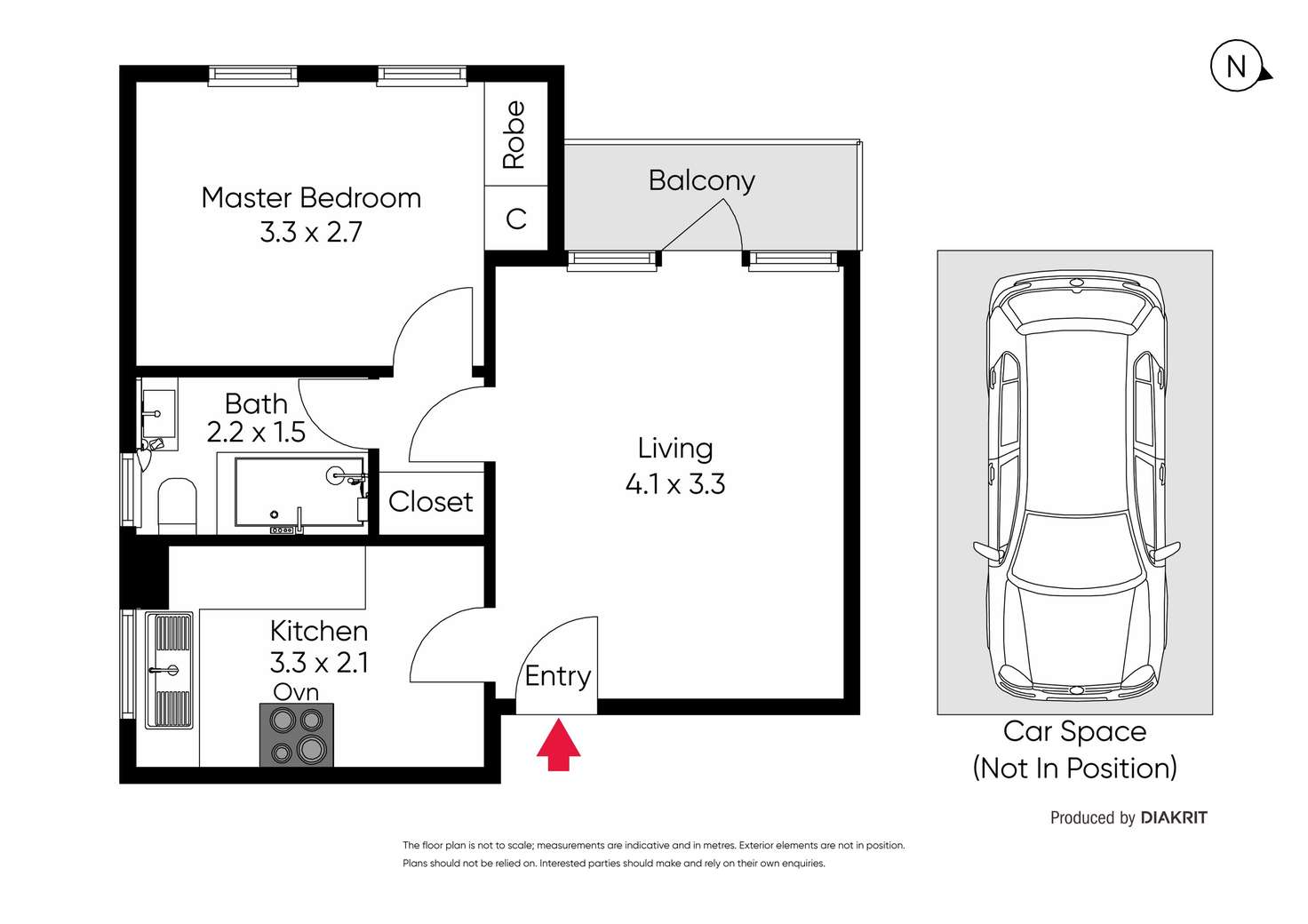 Floorplan of Homely apartment listing, 2/74 Denbigh Road, Armadale VIC 3143